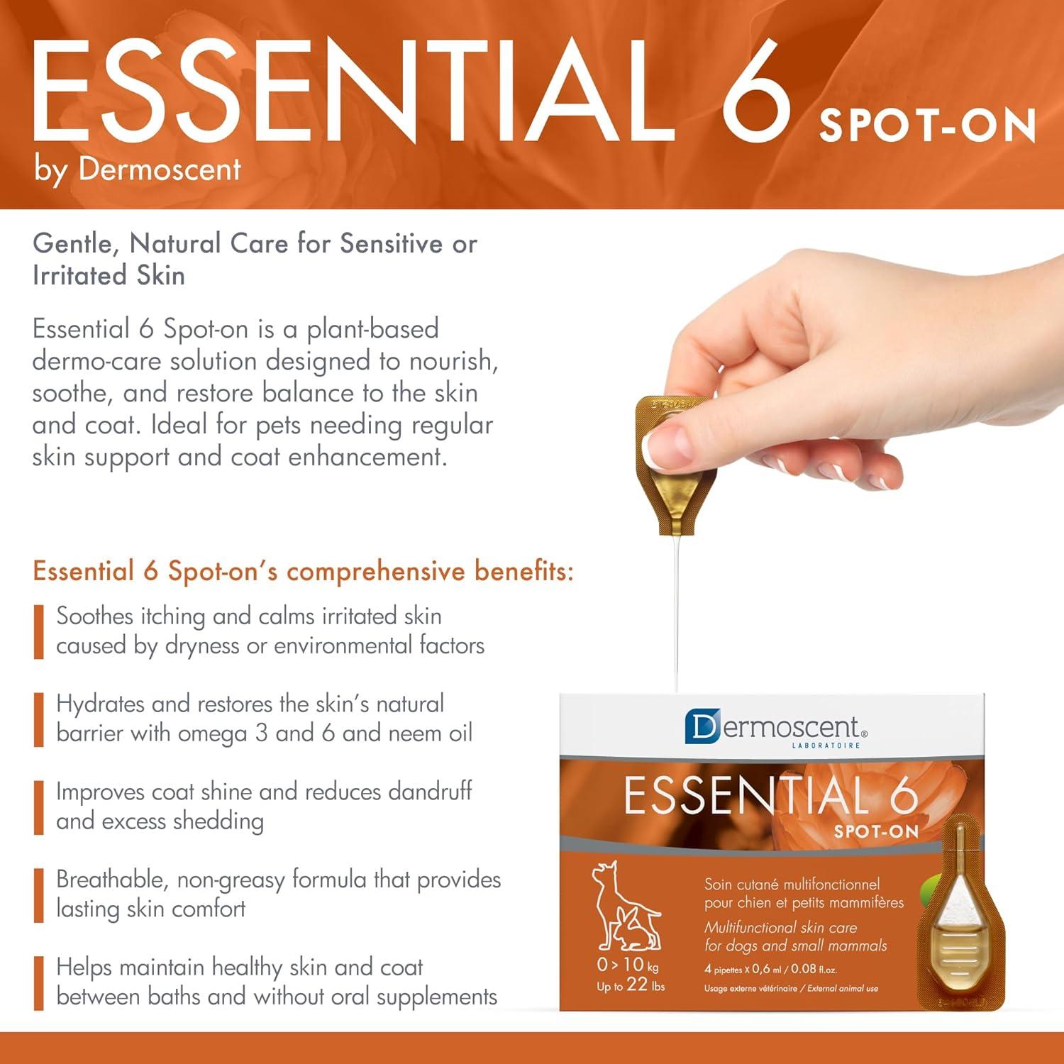 Dermoscent Essential 6 - Cuidado de piel para perros 0-10 kg