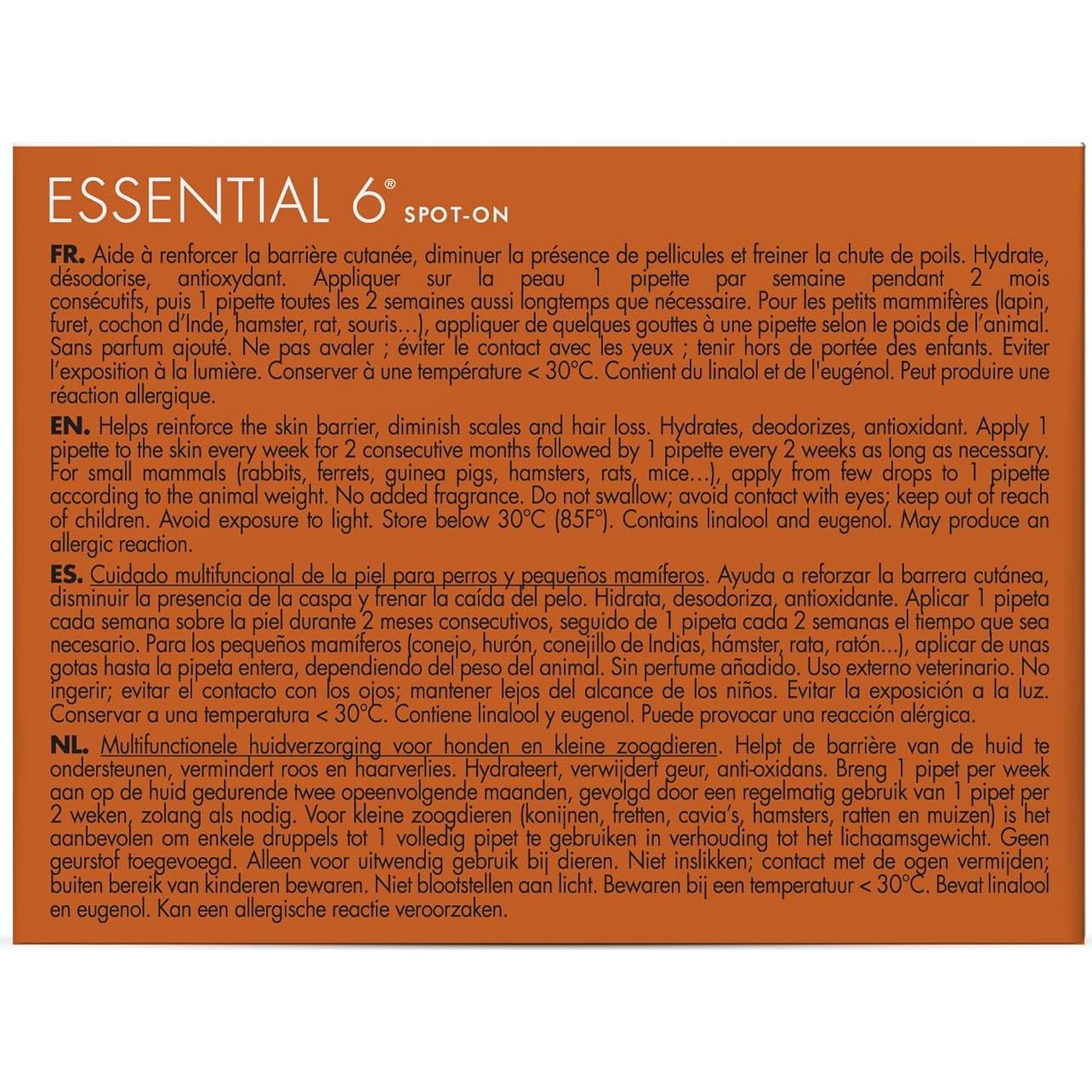 Dermoscent Essential 6 - Cuidado de piel para perros 0-10 kg