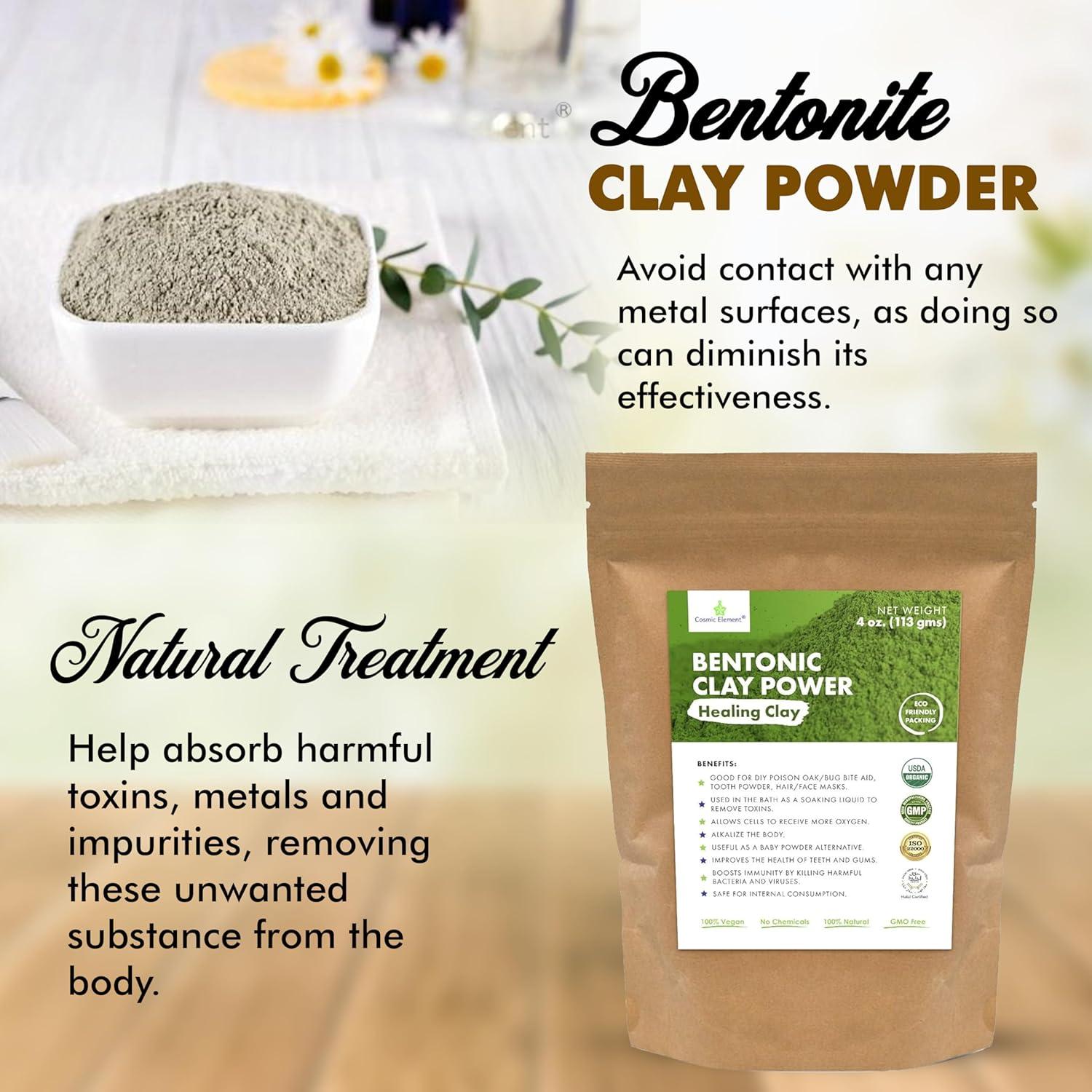 Arcilla Bentonita Pura 113.4 g - Grado Alimenticio para Piel