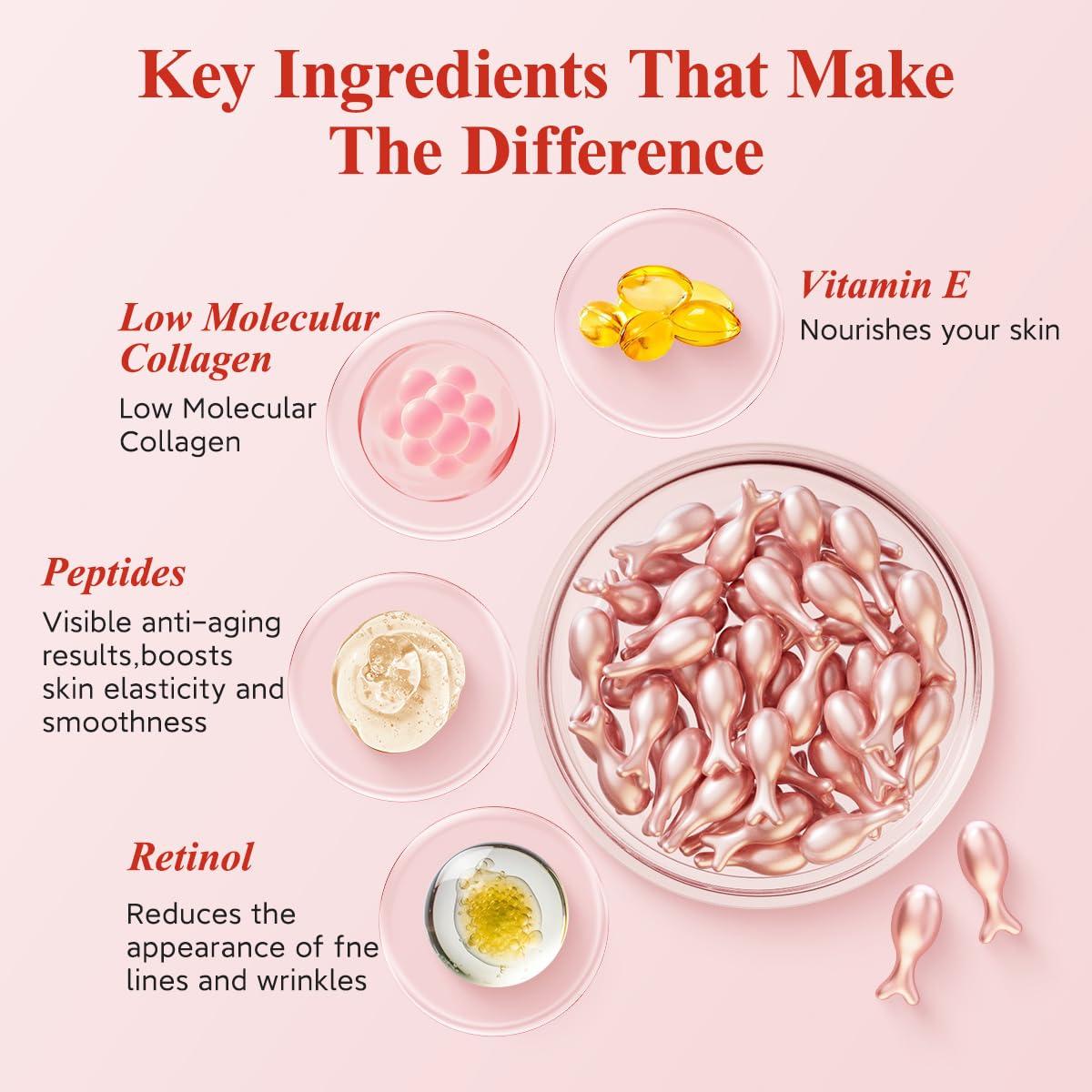 Suero Facial Antienvejecimiento HKH con Retinol y Colágeno 12.74 ml