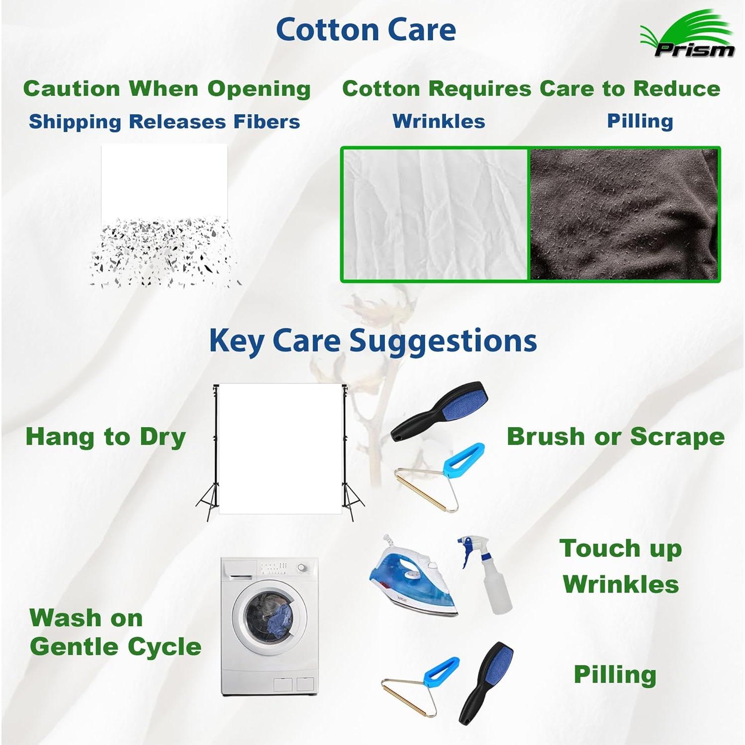 Fondo de Tela Verde Prisma 1.65x2.74m Algodón Orgánico