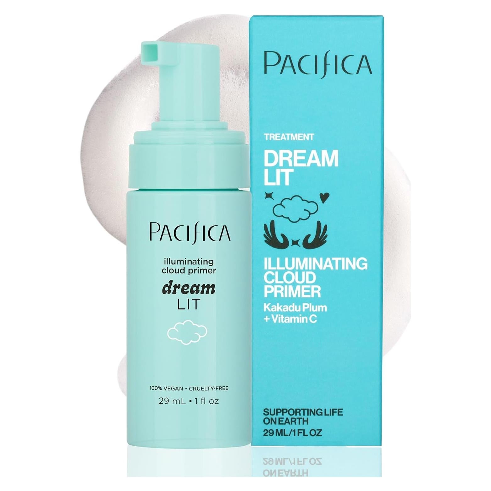 Pacifica Dreamlit Primer Iluminador Espumoso 29.57 ml Vegano