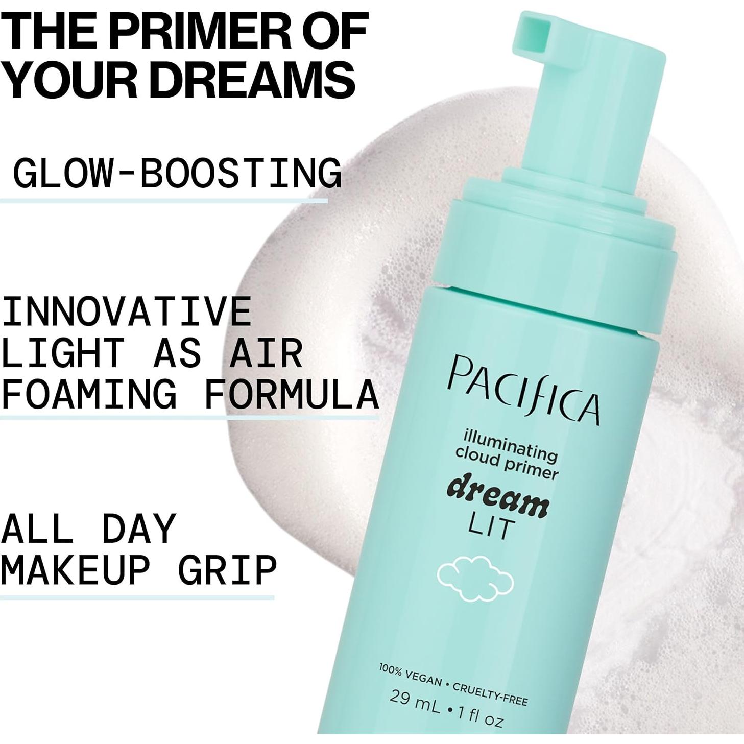 Pacifica Dreamlit Primer Iluminador Espumoso 29.57 ml Vegano
