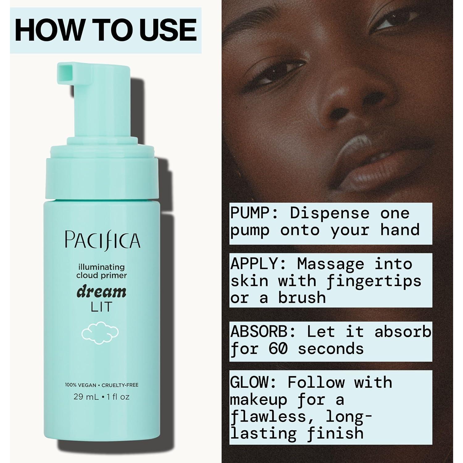 Pacifica Dreamlit Primer Iluminador Espumoso 29.57 ml Vegano