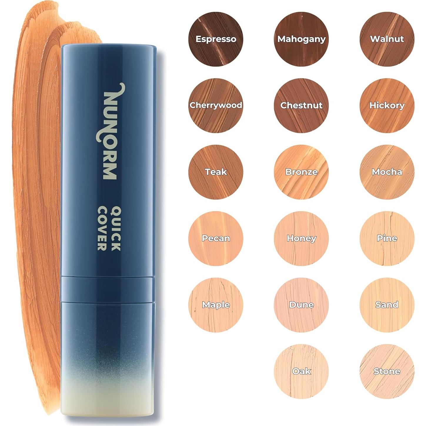 Corrector NuNorm Quick Cover Stick para Hombre - Espresso