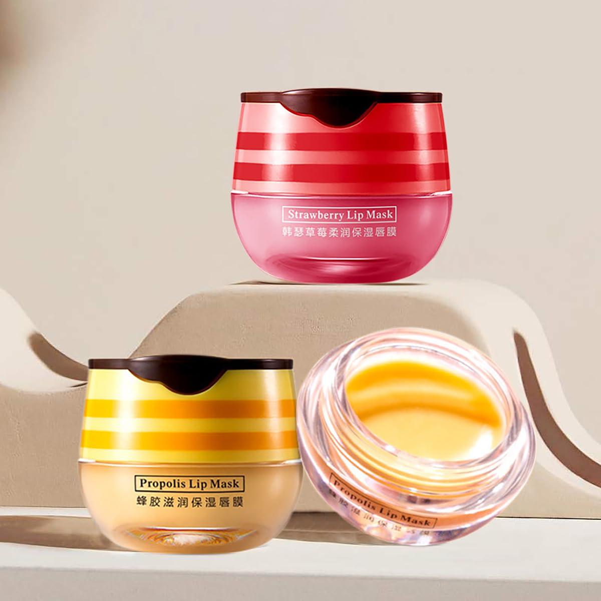 Bálsamo Labial Hidratante Fresa y Miel FYEBOO 4PCS