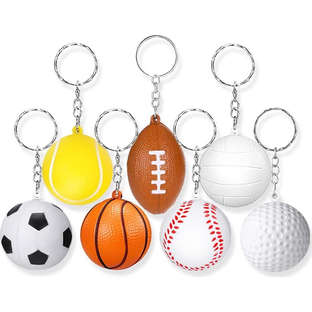 Llavero de Pelotas Deportivas UUYYEO 12 Pcs Voleibol 4cm