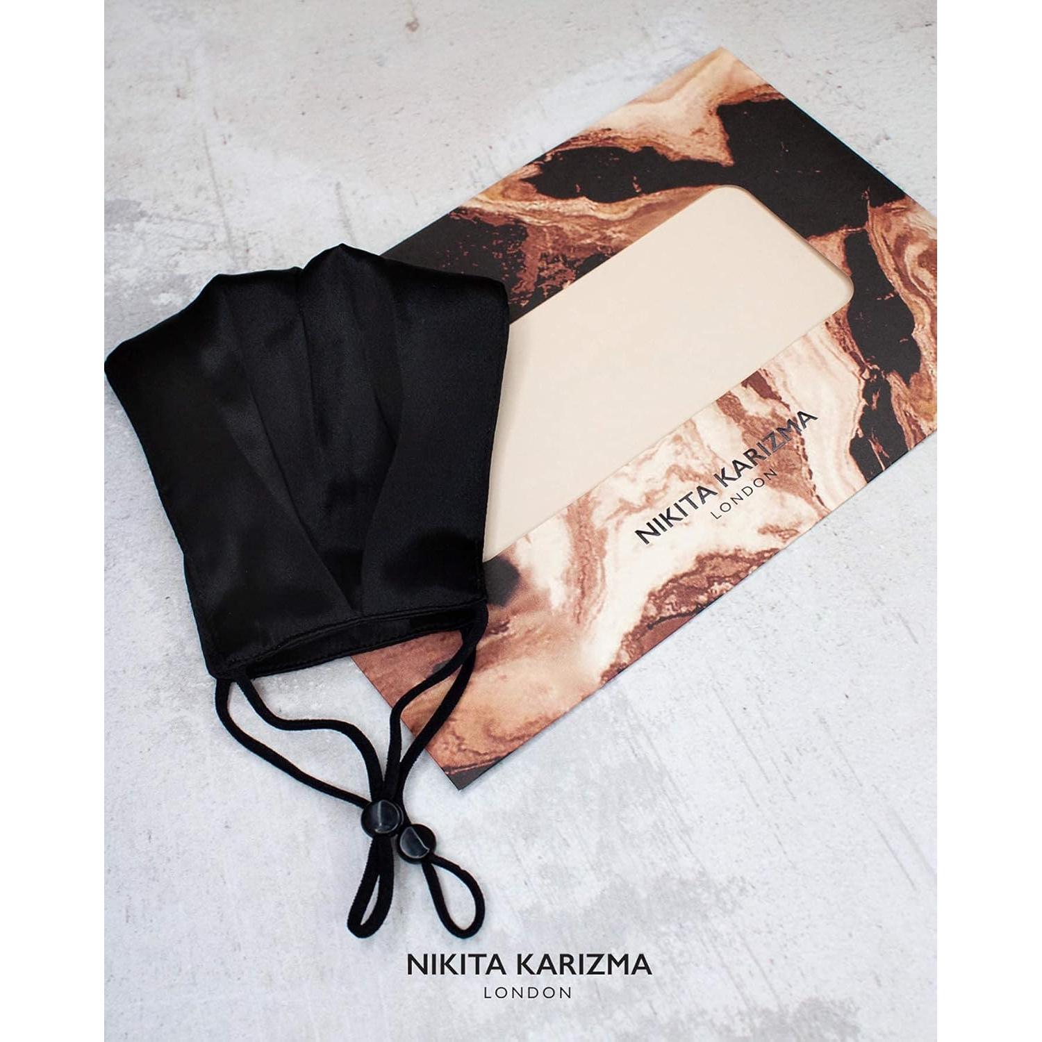 Mascarilla de Seda KARIZMA Beverly Hills Negra 19 Momme Ajustable