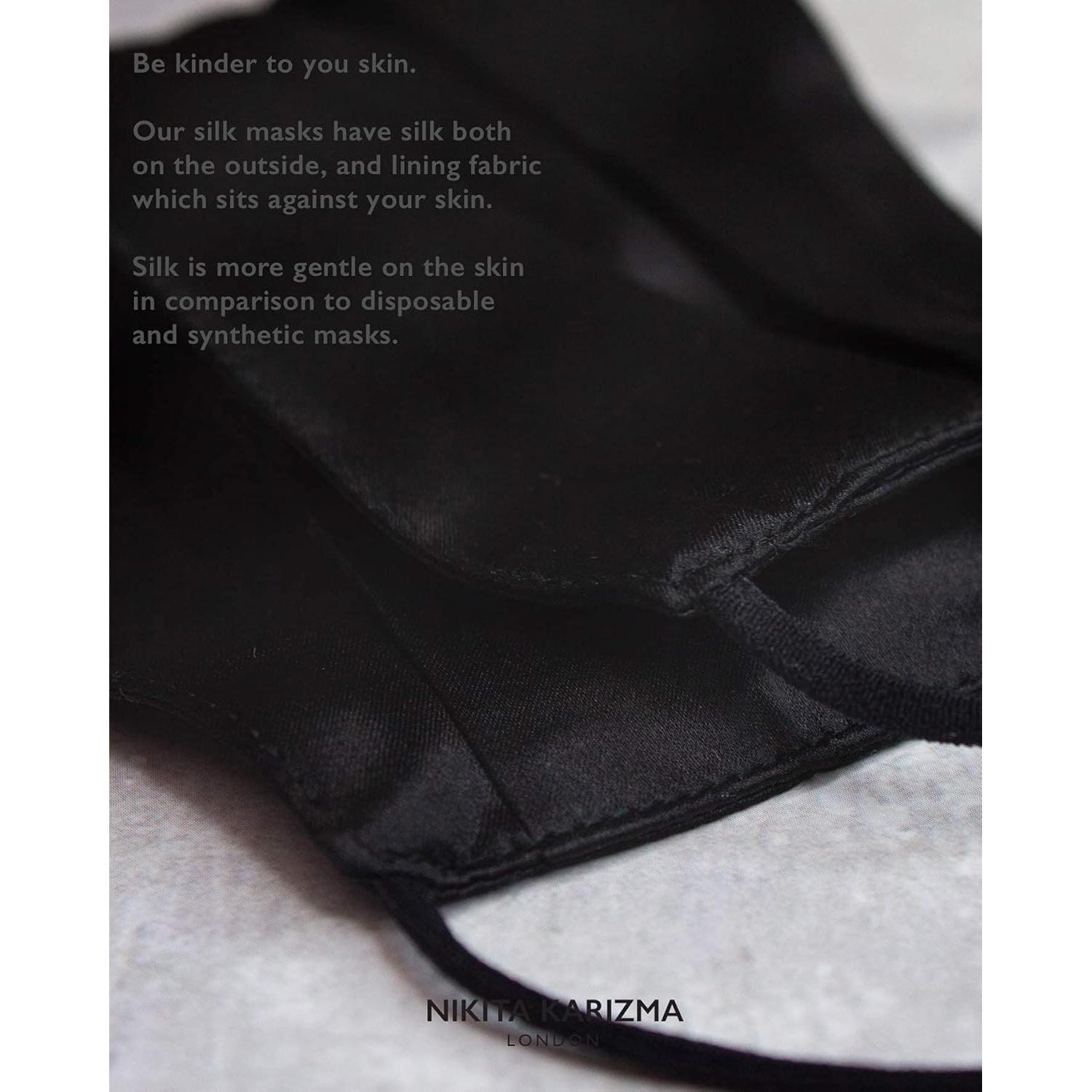 Mascarilla de Seda KARIZMA Beverly Hills Negra 19 Momme Ajustable