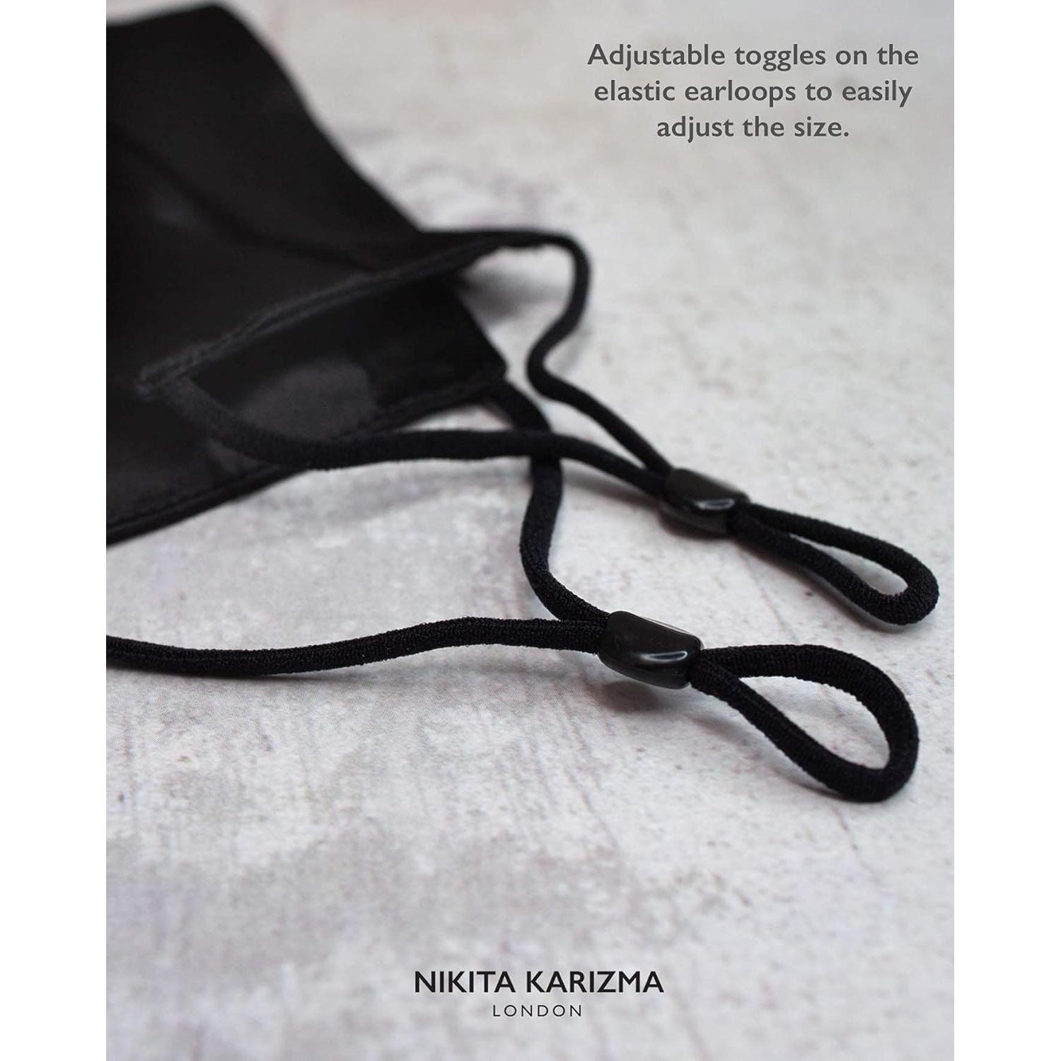 Mascarilla de Seda KARIZMA Beverly Hills Negra 19 Momme Ajustable