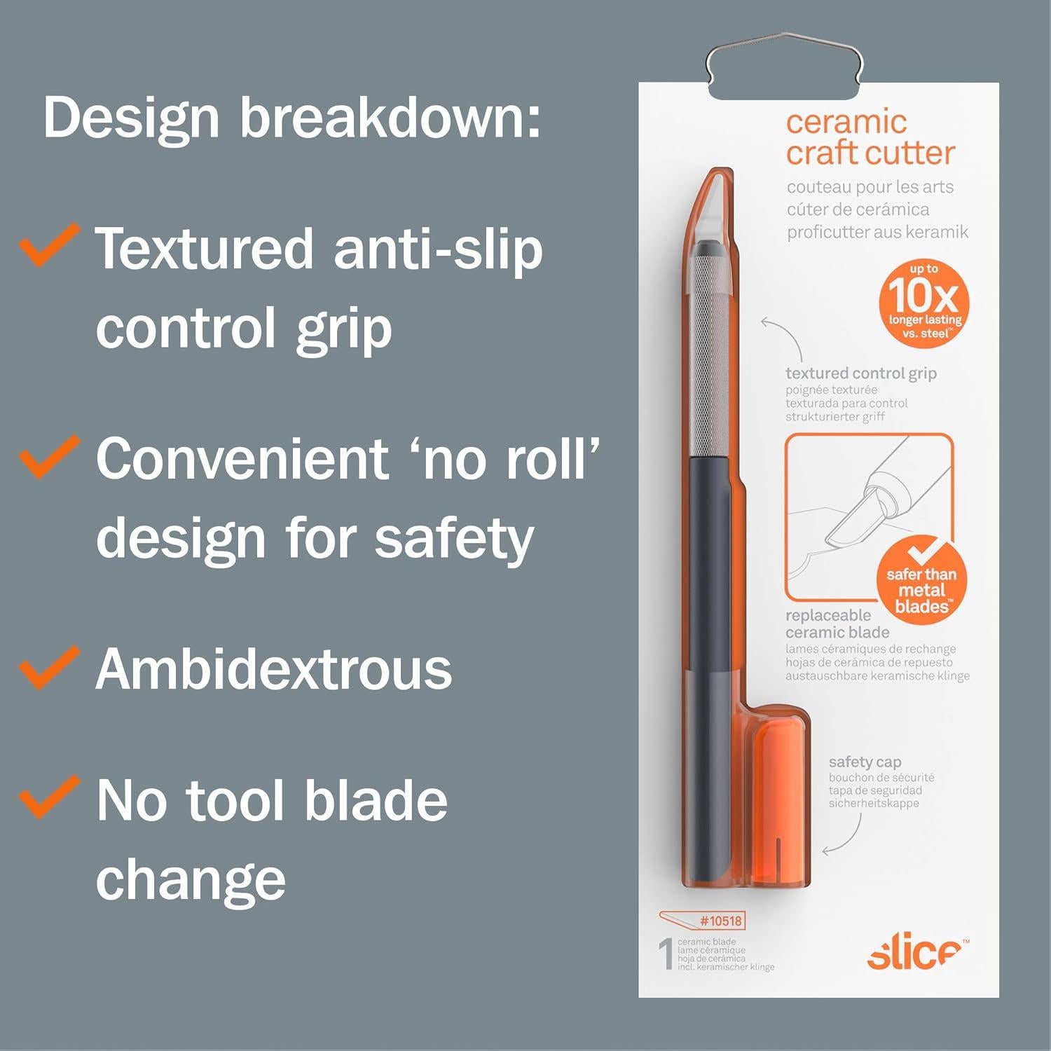 Cuchillo de Manualidades Slice 10518, Hoja Cerámica Segura