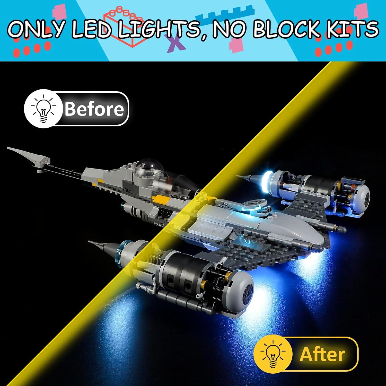 Kit de luces LED Mililier para Lego 75325 N-1 The Mandalorian