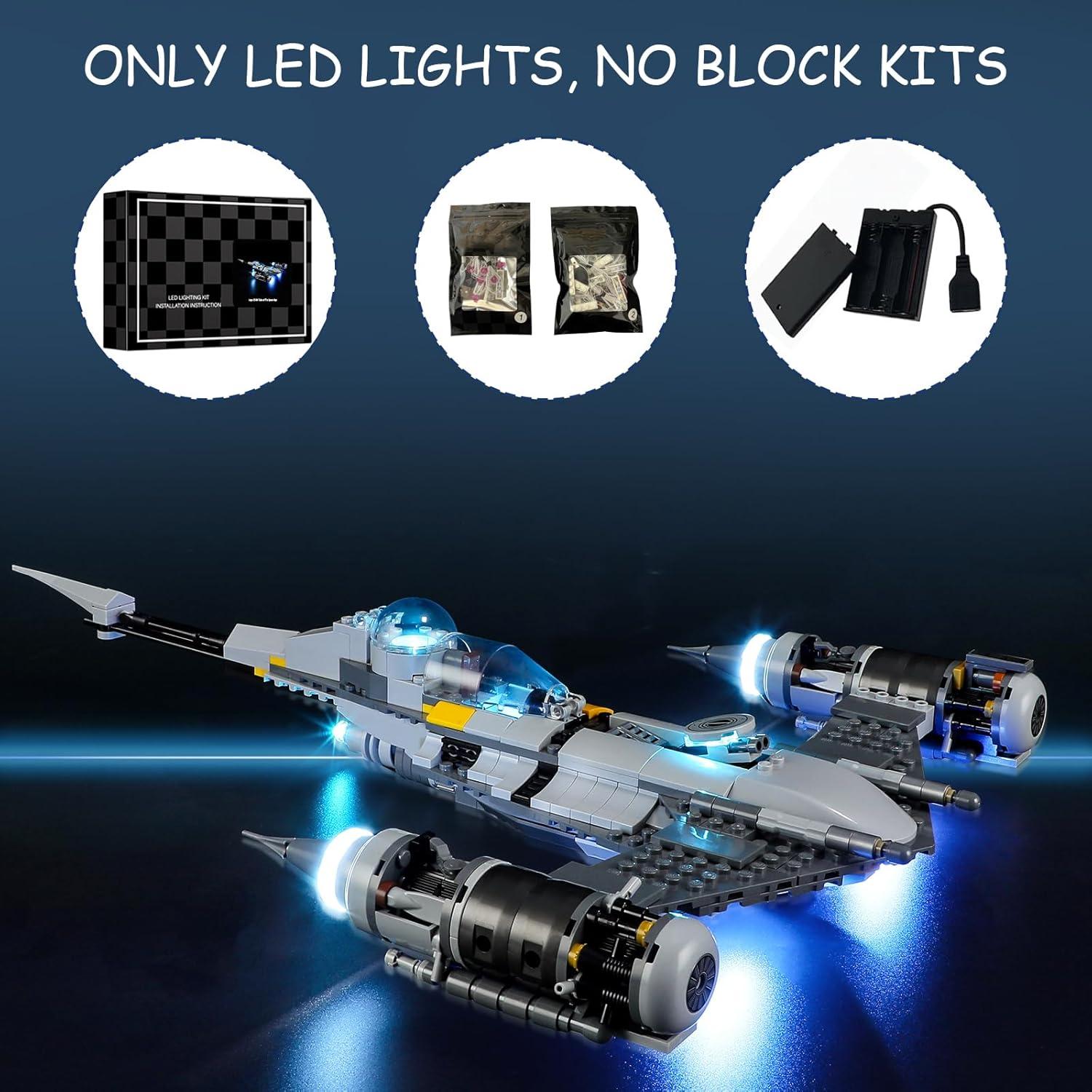 Kit de luces LED Mililier para Lego 75325 N-1 The Mandalorian