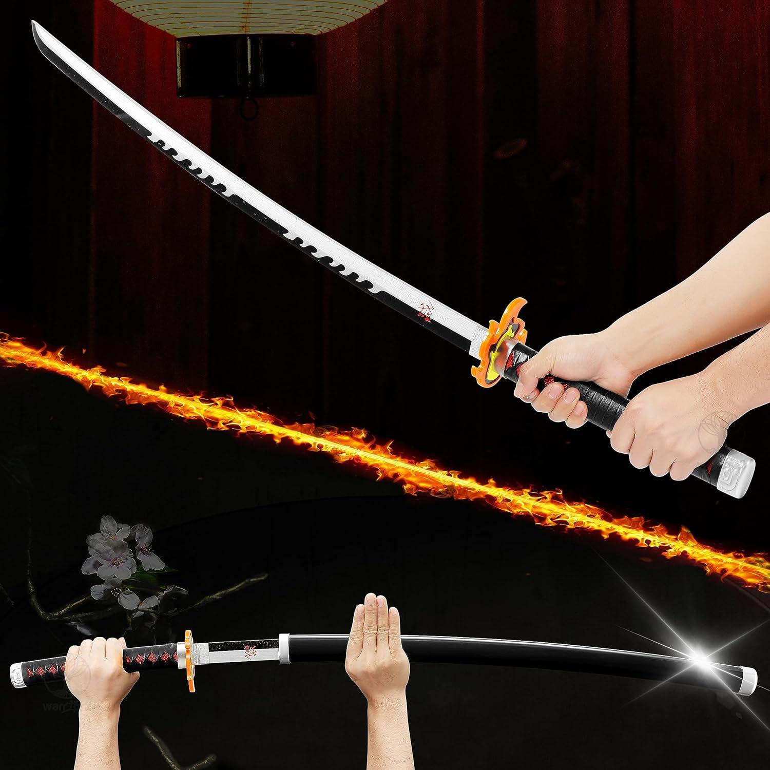 Espada de Cosplay Tanjiro Kamado 102.87 cm + Cinturón y Soporte