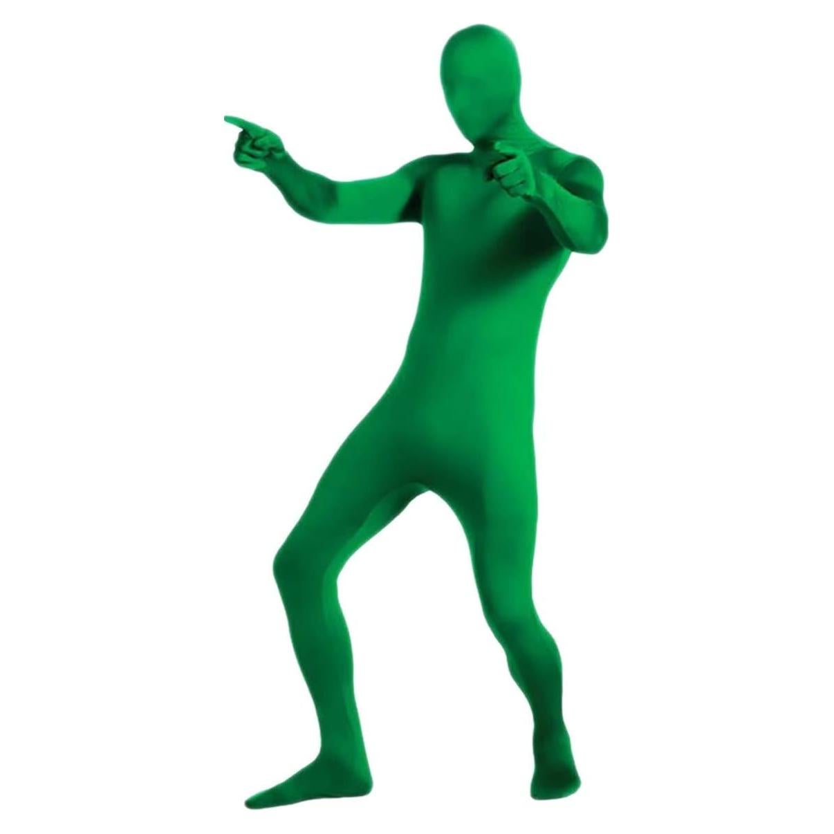Disfraz Zentai Spandex Unisex Aniler Verde Talla Pequeña