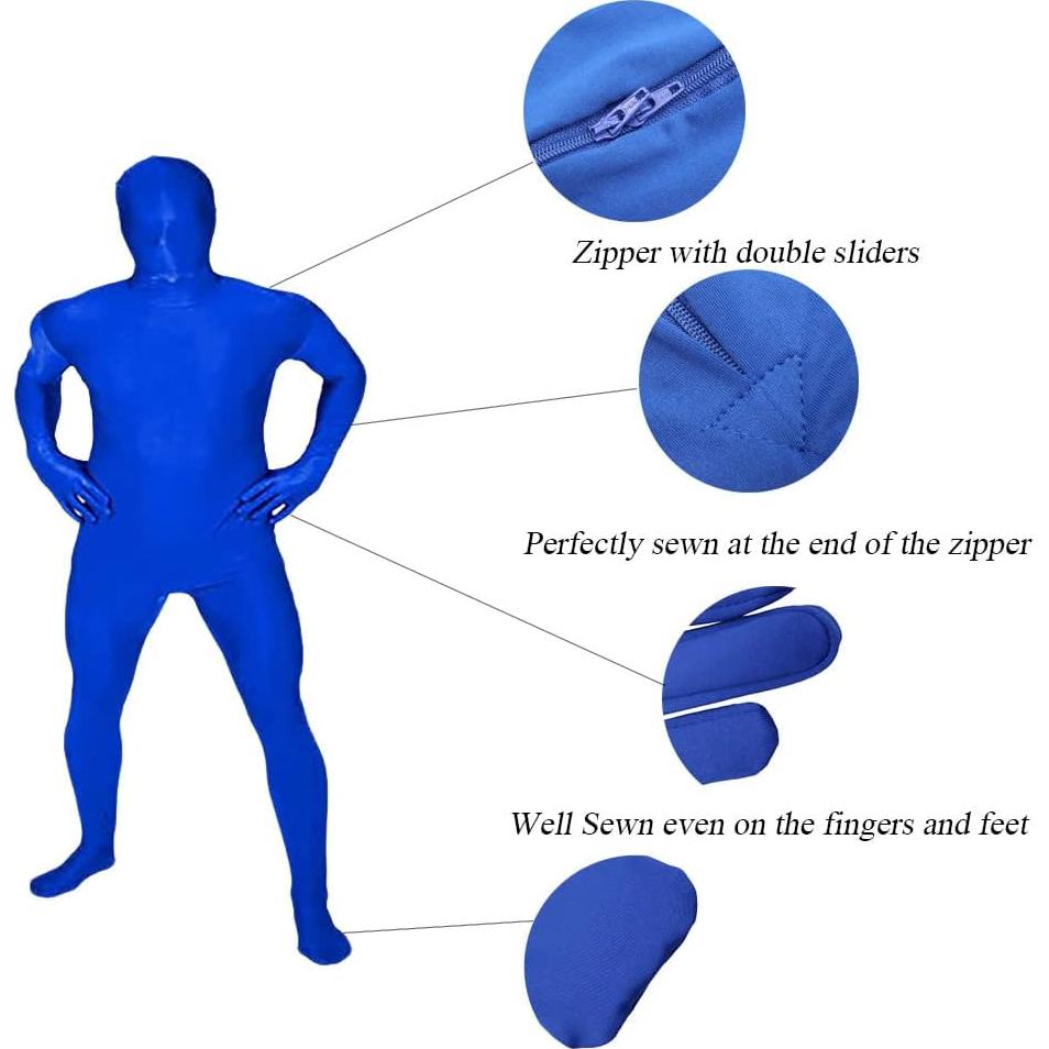 Disfraz Zentai Spandex Unisex Aniler Verde Talla Pequeña