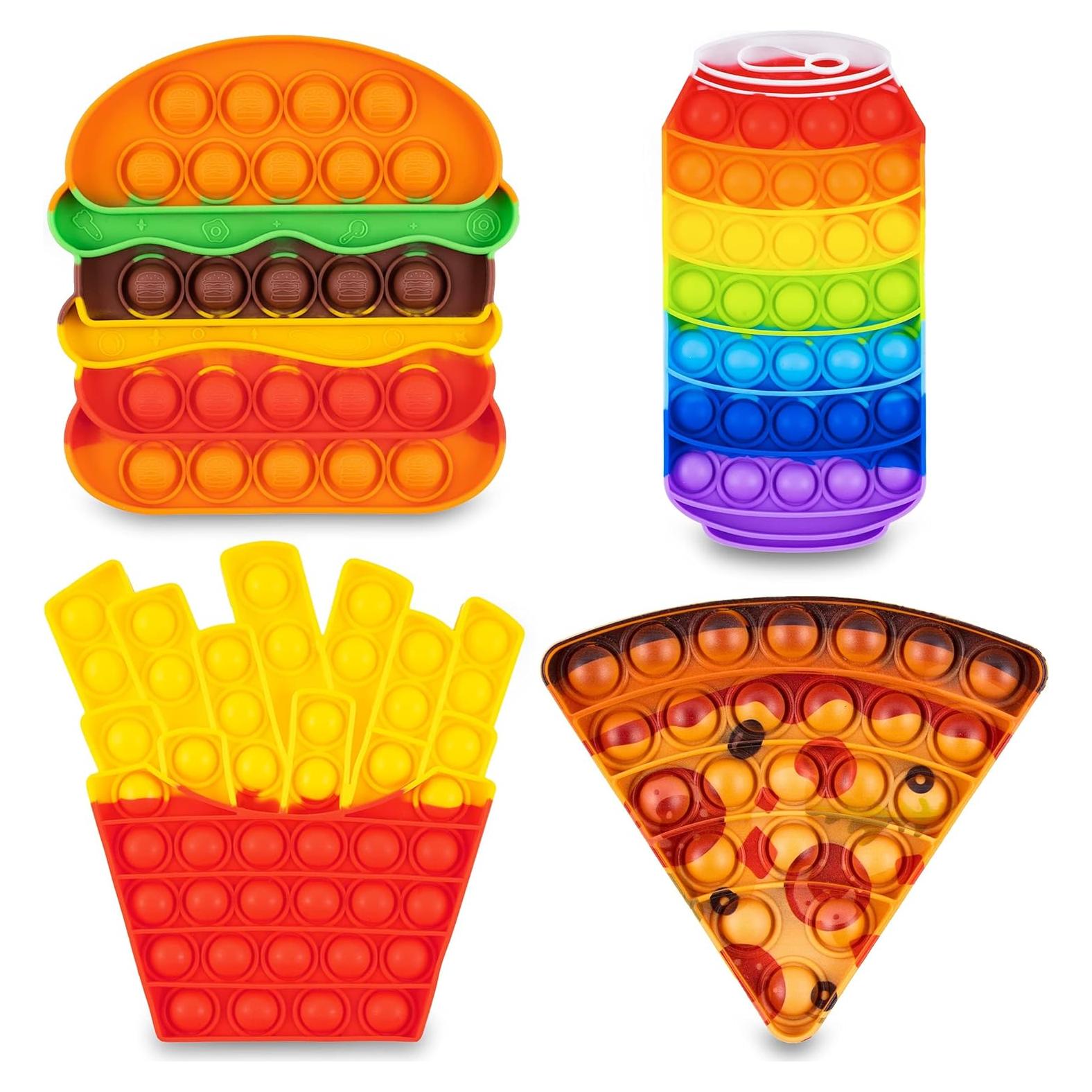 Paquete de Juguetes Antiestrés Ronton - 4 Poppers Comida