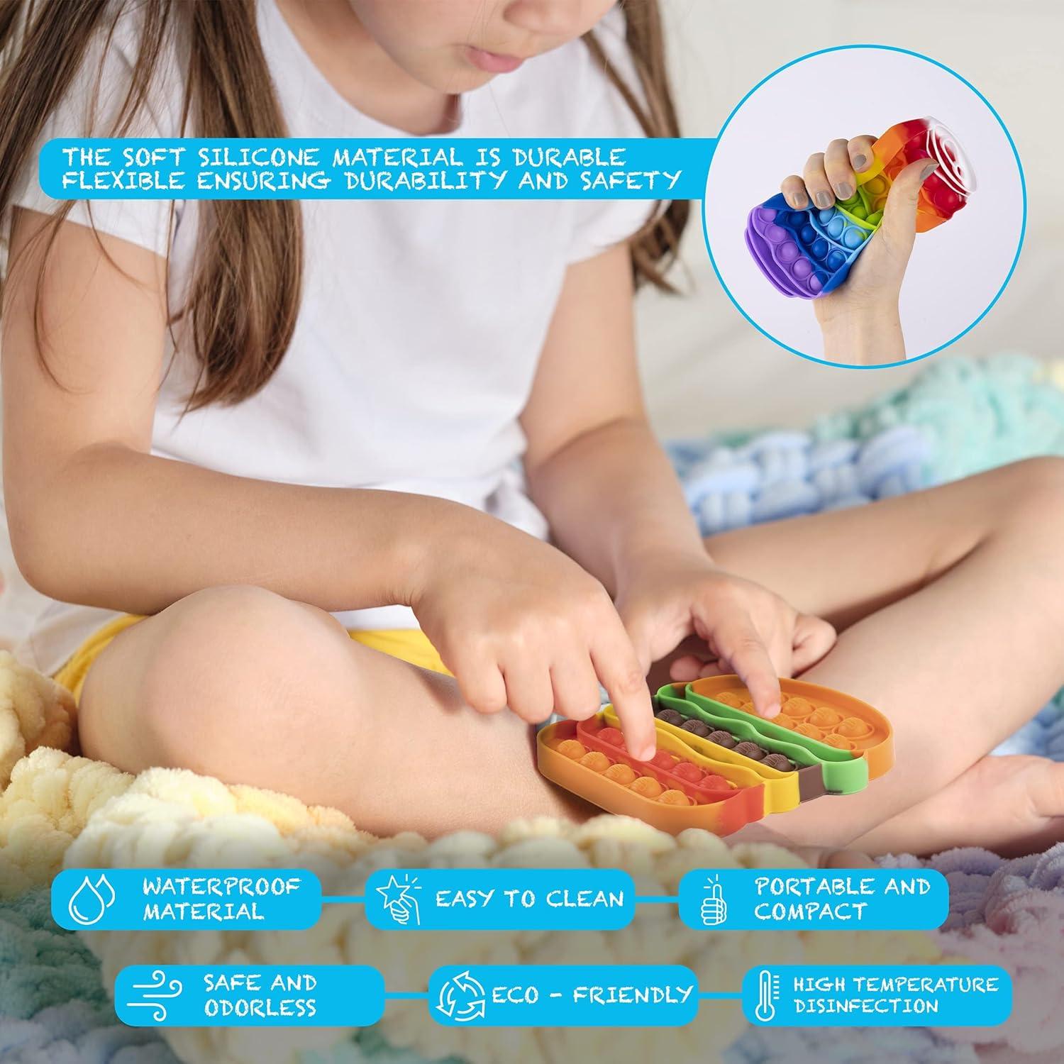 Paquete de Juguetes Antiestrés Ronton - 4 Poppers Comida