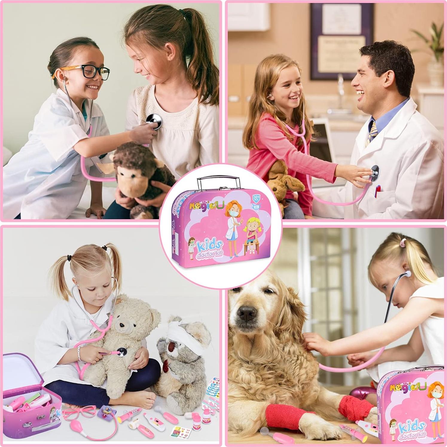 Kit de Disfraz de Doctor Magic4U para Niños 34 Piezas