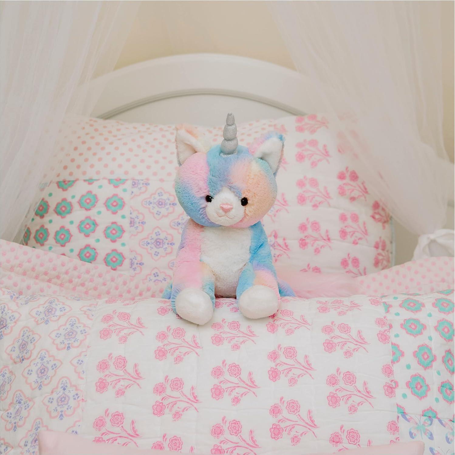 Peluche Caticorn GUND 22.86 cm Suave y Colorido para Niños
