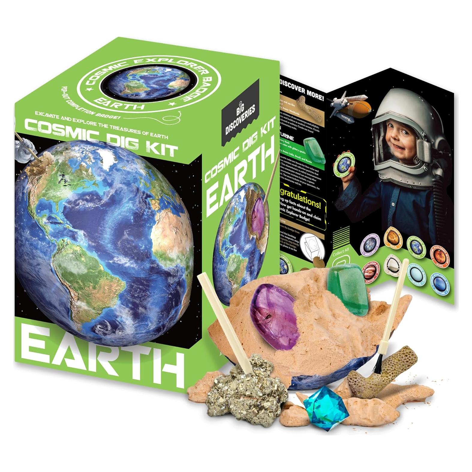 Kit de Excavación Cósmico Big Discoveries - Gemas y Fósiles