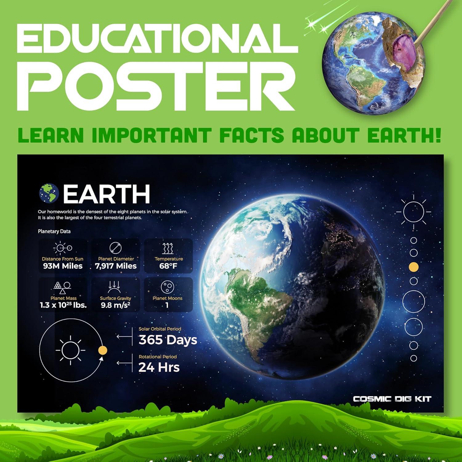 Kit de Excavación Cósmico Big Discoveries - Gemas y Fósiles