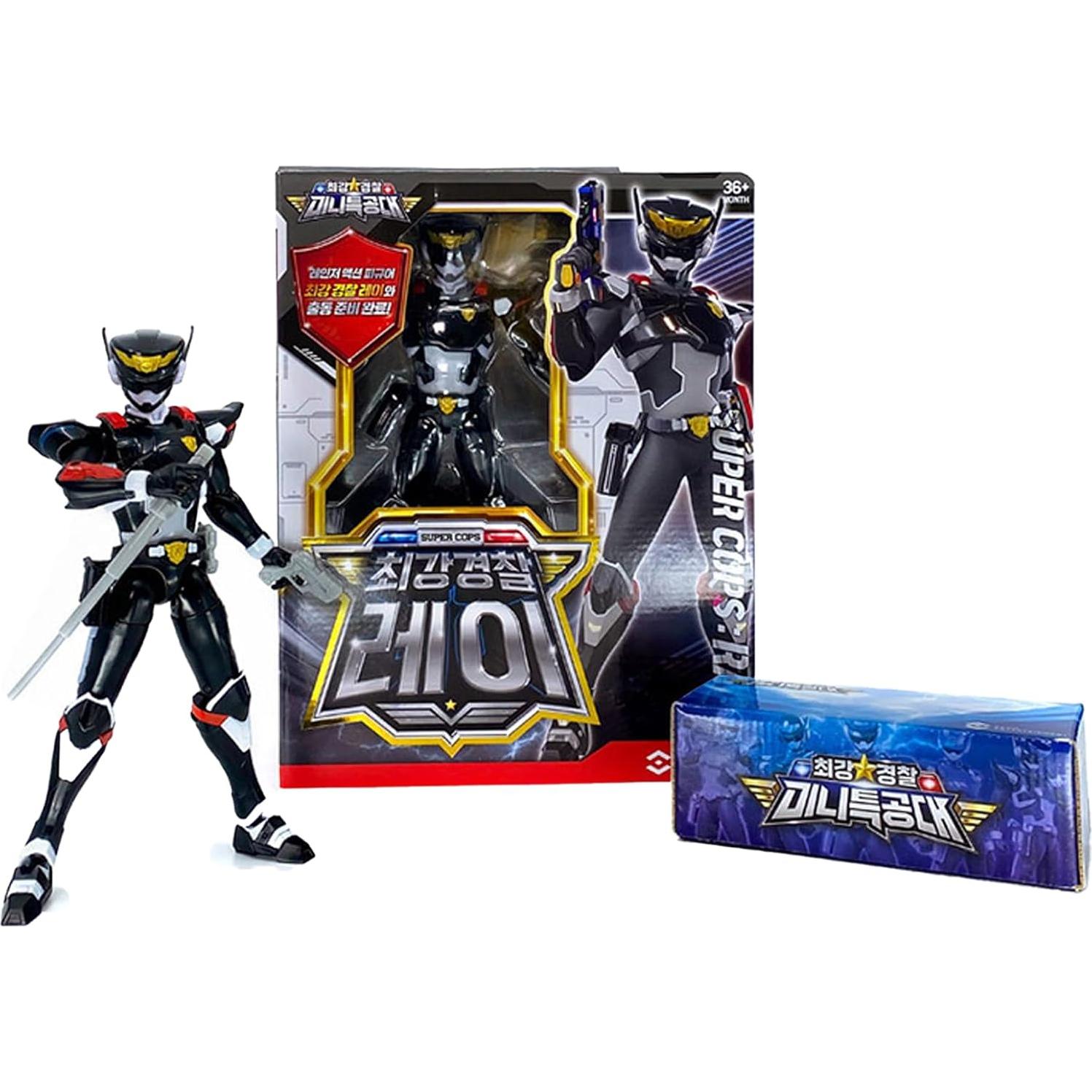 Figura de Robot Transformador Policía Más Fuerte Set 4 Piezas