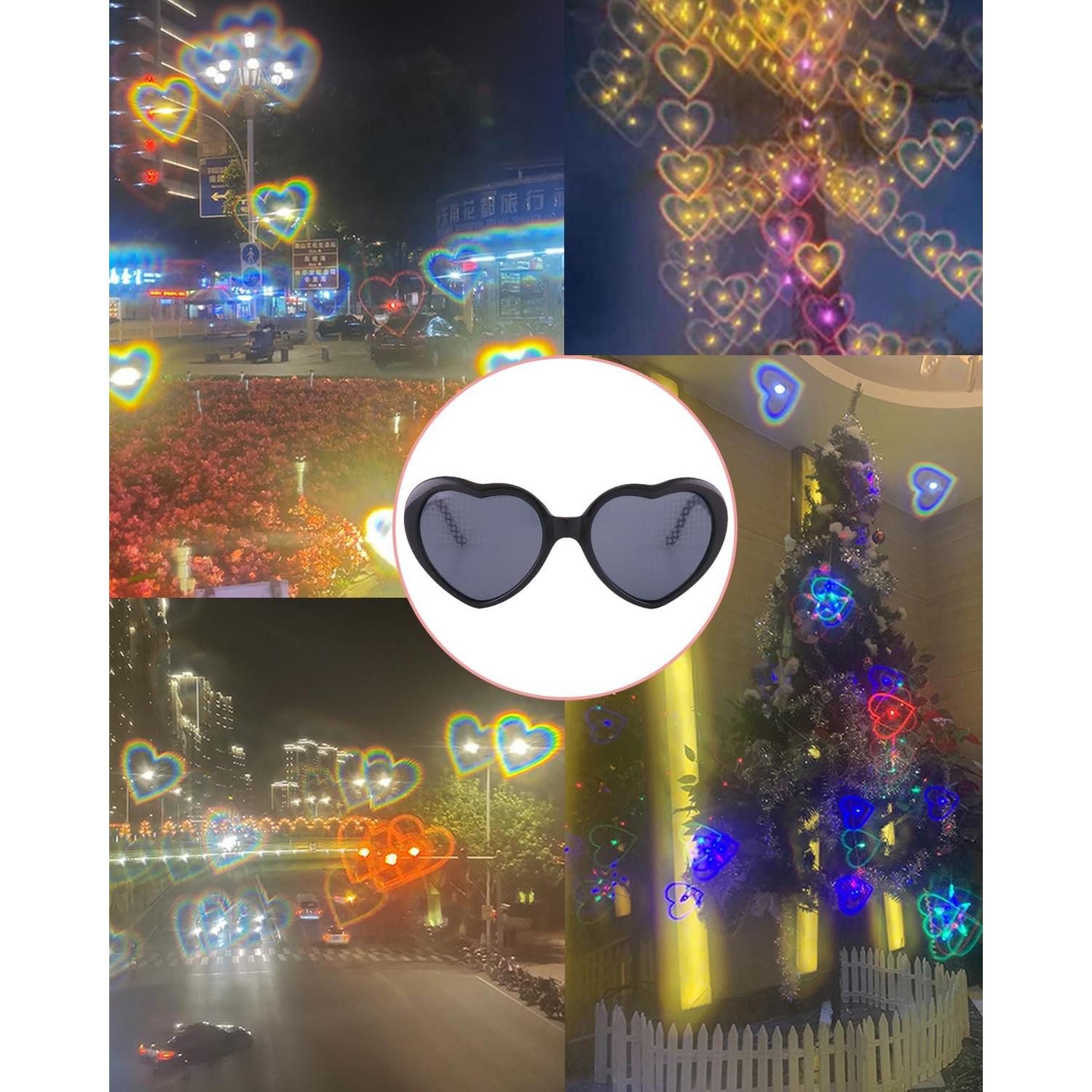 Paquete de 10 Gafas de Sol en Forma de Corazón UV400