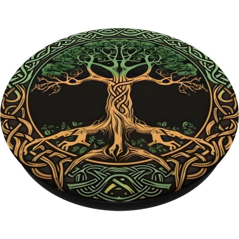 PopSocket Adhesivo PopGrip Yggdrasil Negro - Árbol de la Vida