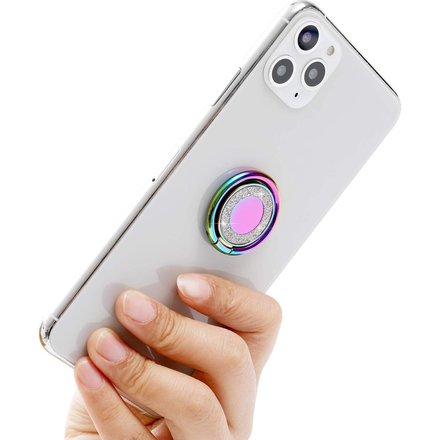Soporte de Anillo Brillante Arcoíris Lenoup para Teléfono