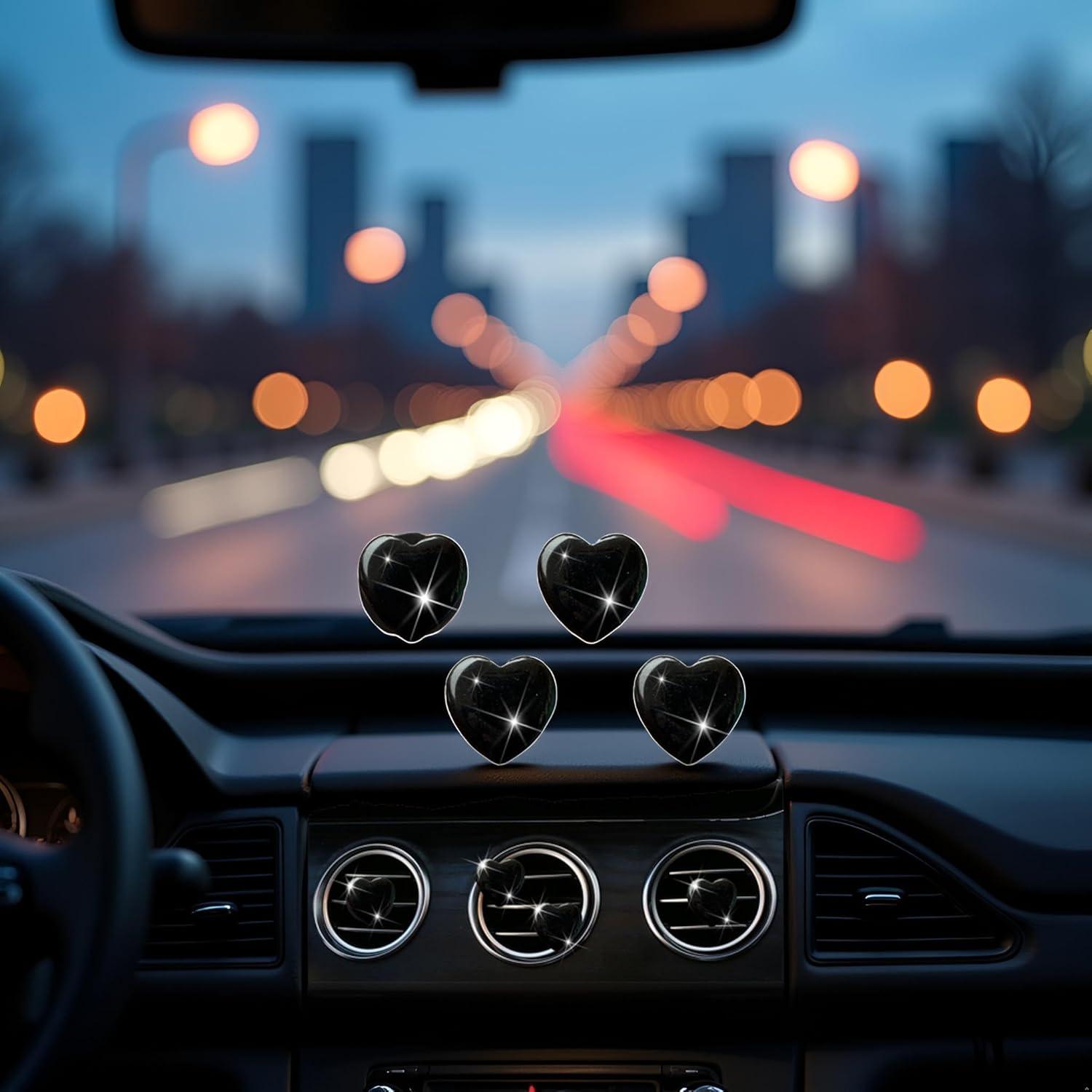 Juego de 4 Clips de Ventilación Corazón PurYupearl - Ambientadores