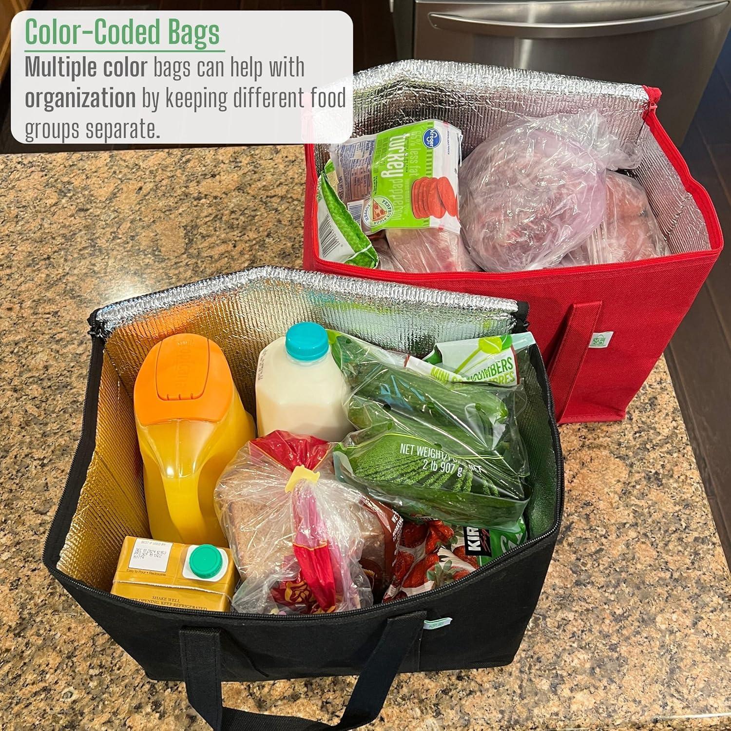 Bolsa Térmica Reutilizable VENO 2 Paquete Aislada 40x32x22cm