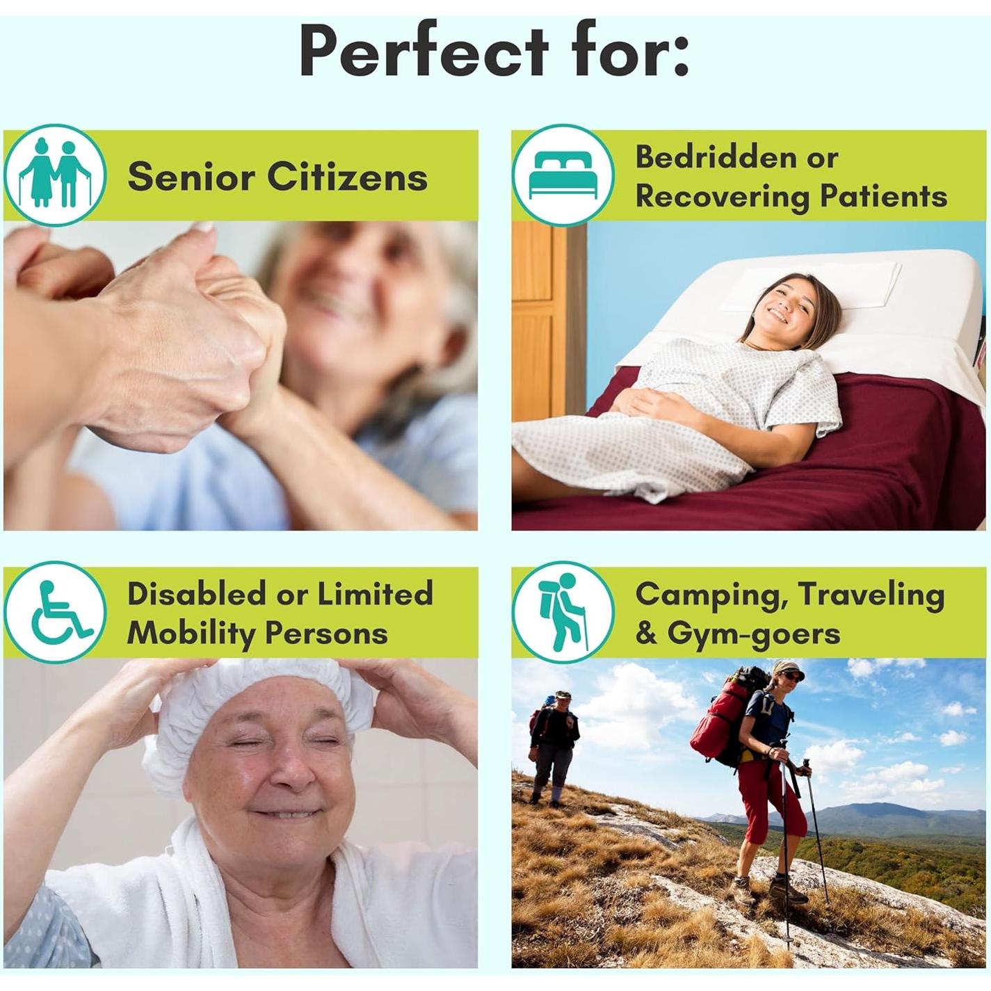 Gorro de Champú Sin Enjuague Nurture | 1 Cuenta (Paquete de 6)