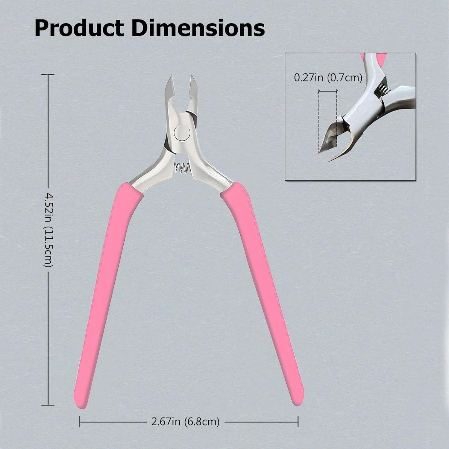 Recortador de Cutículas Kootinn Rosa con Mango Antideslizante