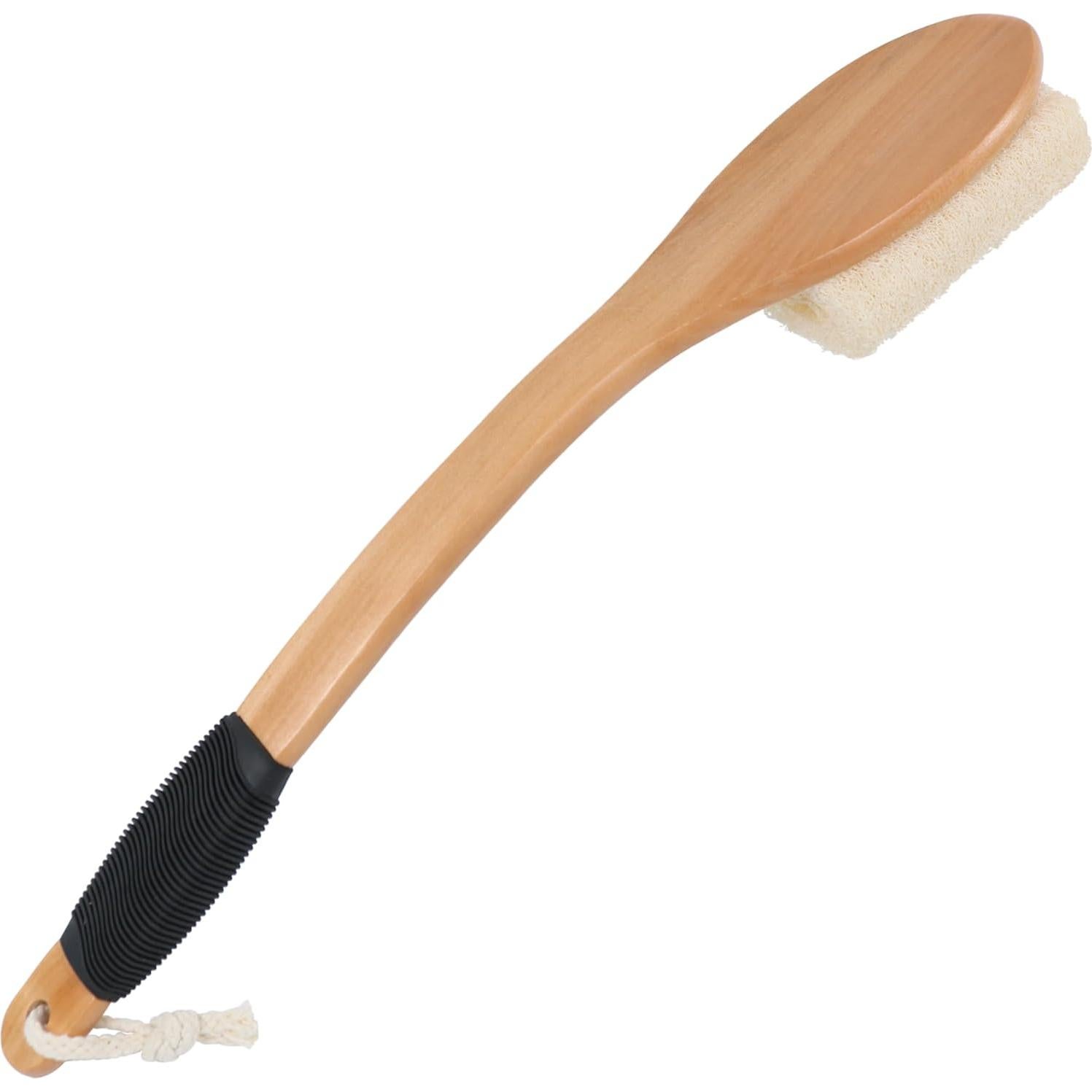 Cepillo Exfoliante de Espalda OWIIZI con Mango Largo de Loofah