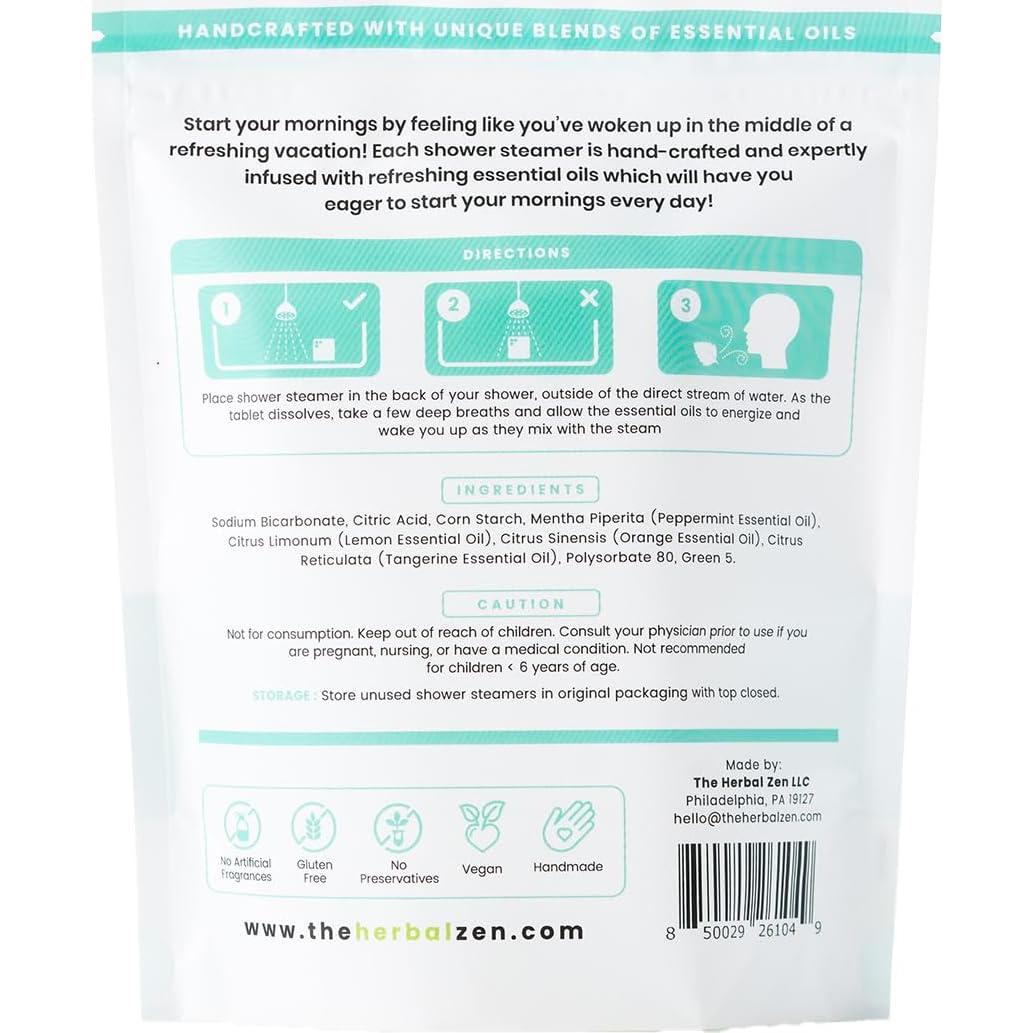 Vaporizadores de Ducha Aromaterapia Cítricos 10 Unidades