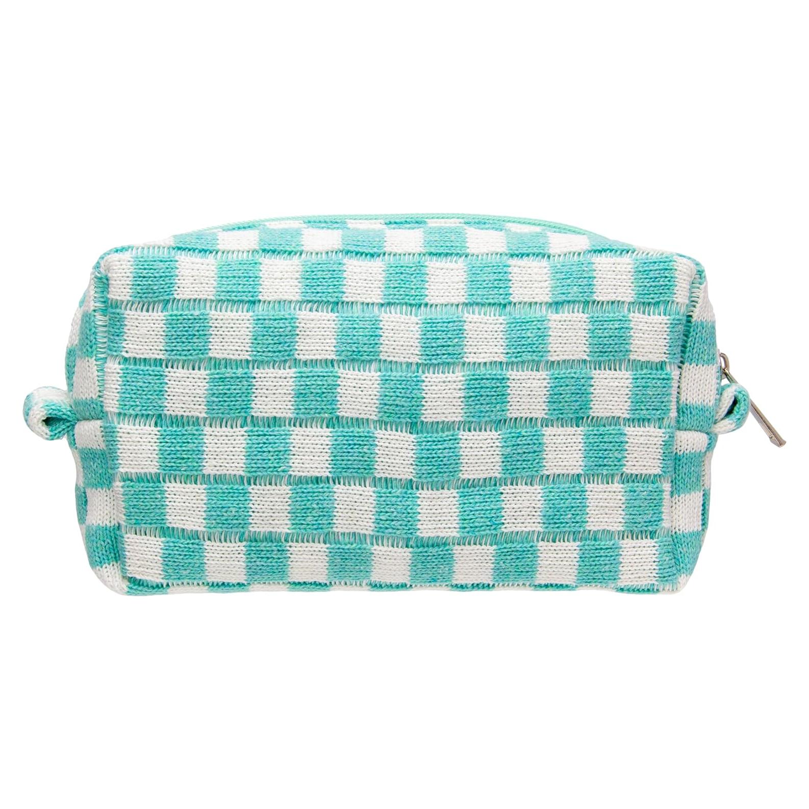 Bolsa de Maquillaje Compacta PAZIMIIK Azul Ártico 17x9x7 cm