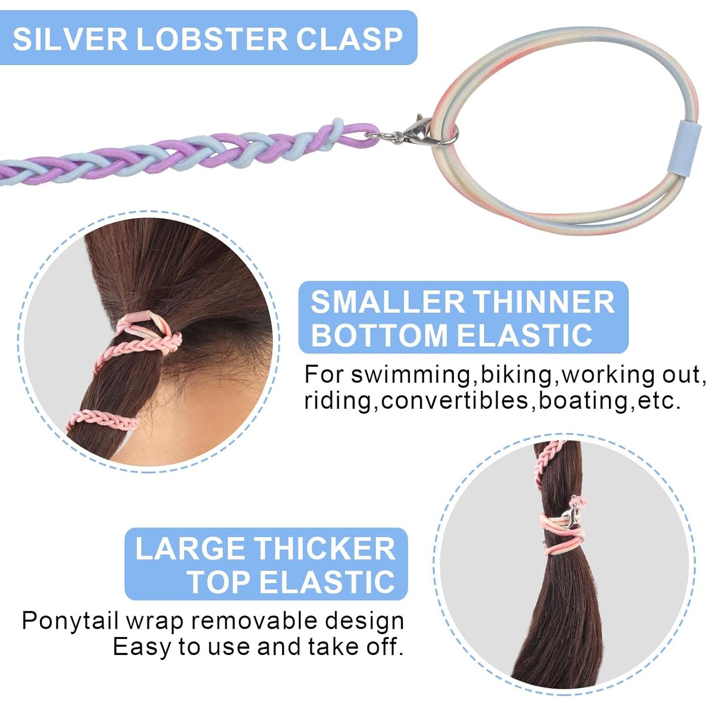 Tiras de Cabello Espiral FVOLREM 66 cm Multicolor - 3 Pcs