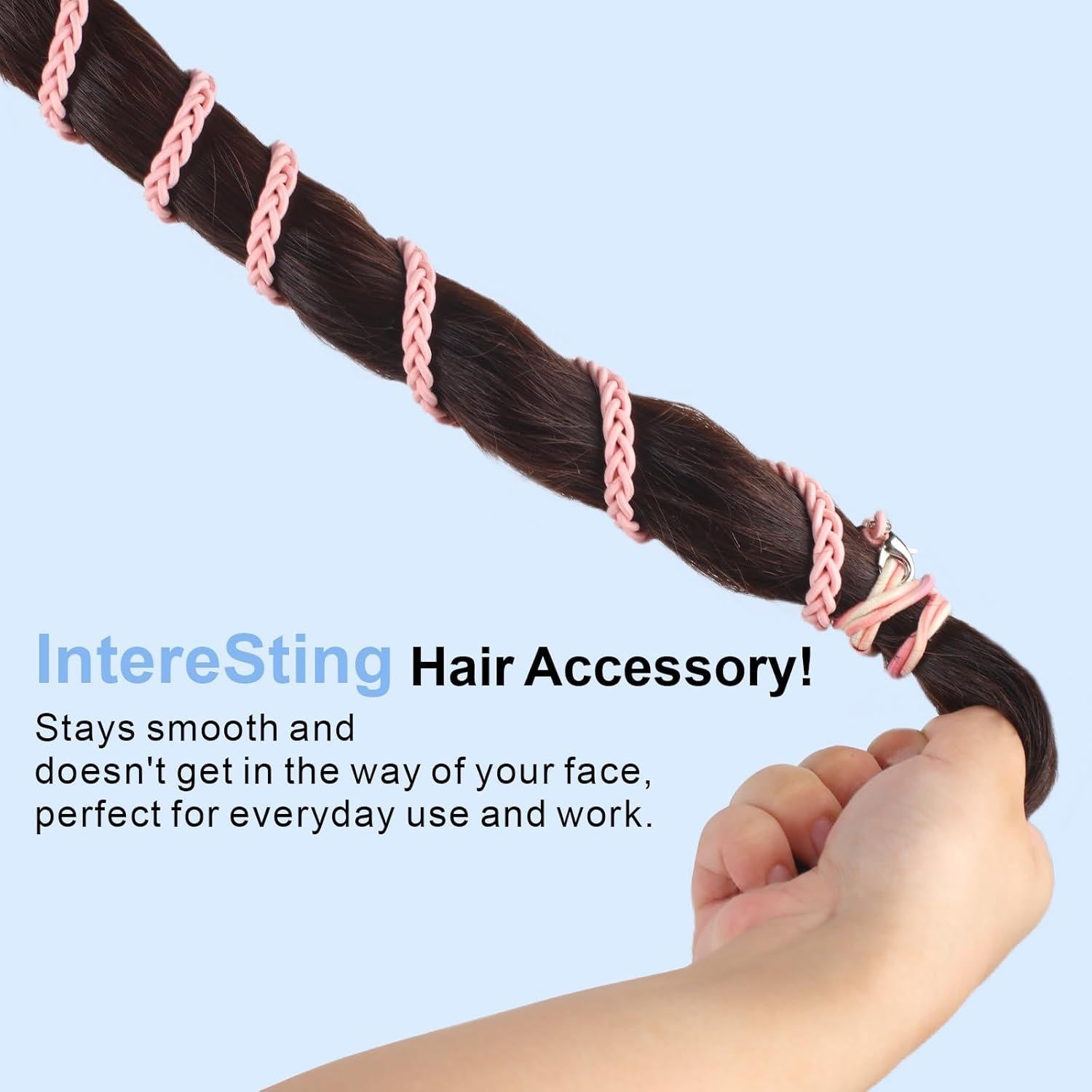 Tiras de Cabello Espiral FVOLREM 66 cm Multicolor - 3 Pcs