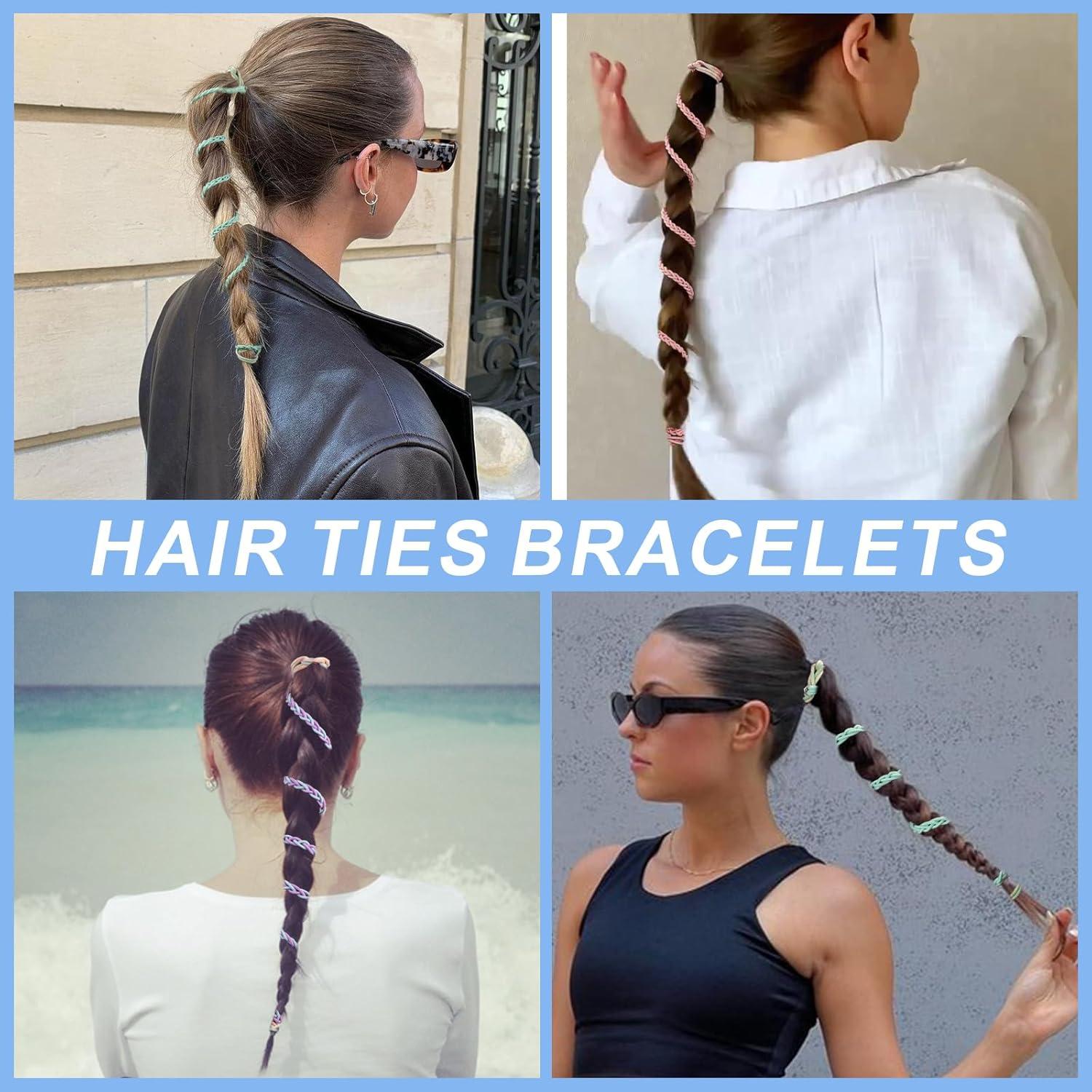 Tiras de Cabello Espiral FVOLREM 66 cm Multicolor - 3 Pcs