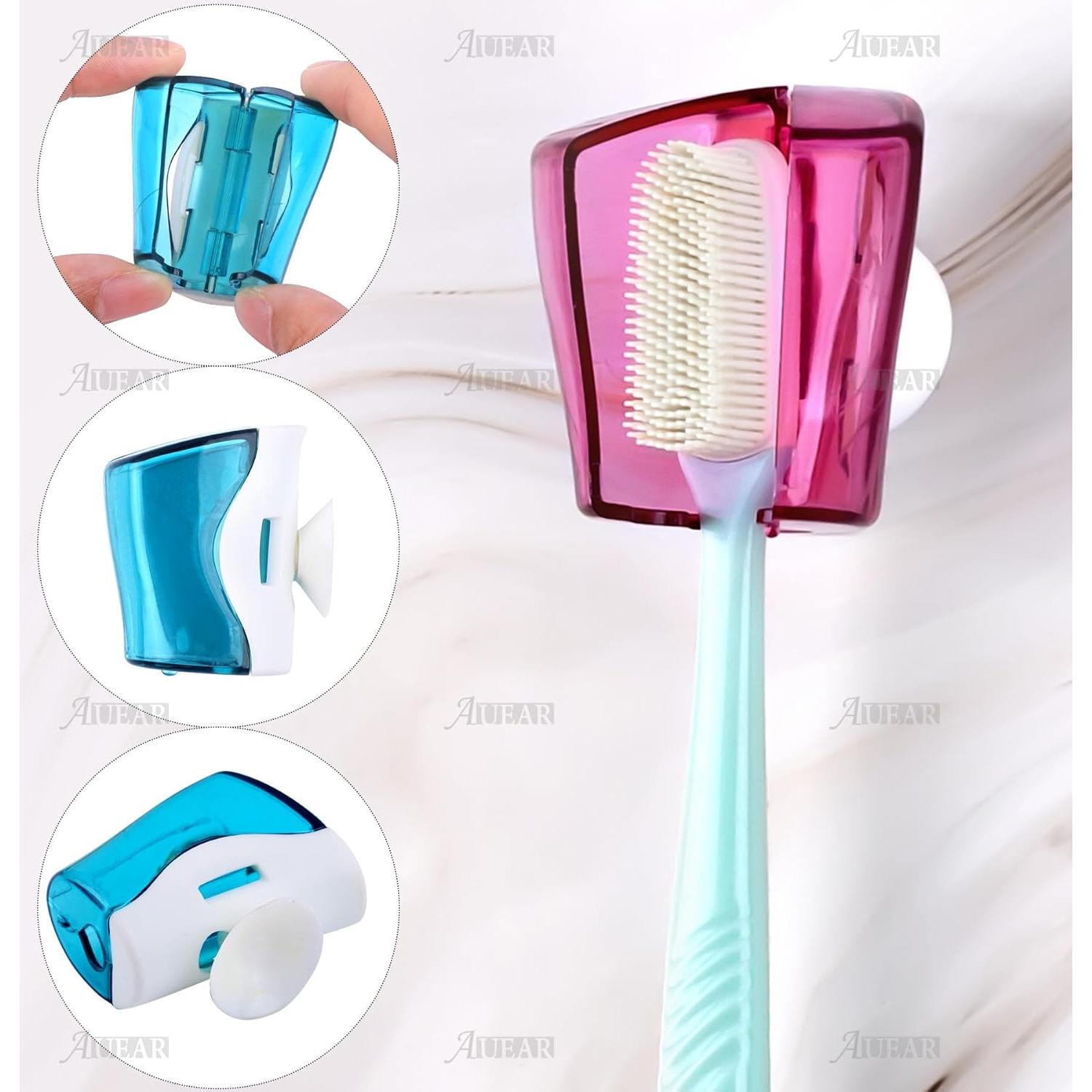 Soporte de Cepillo de Dientes AUEAR 3 Paquete Ventosa Ecológico