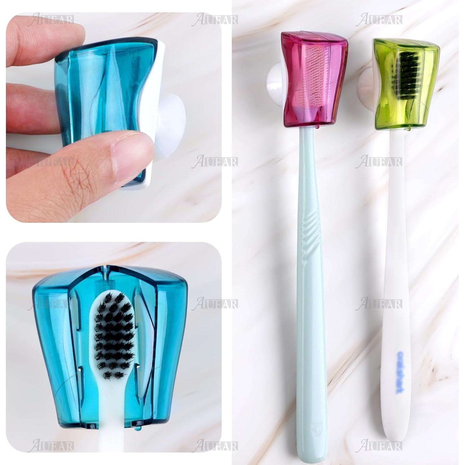 Soporte de Cepillo de Dientes AUEAR 3 Paquete Ventosa Ecológico