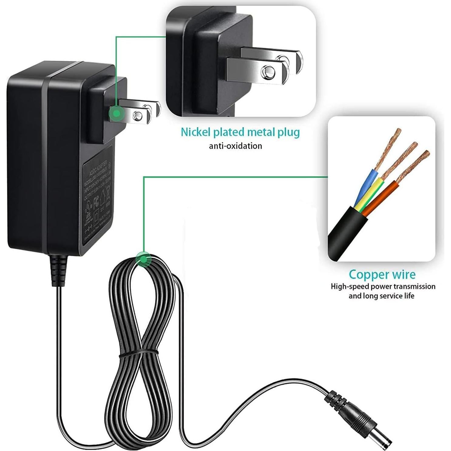 Adaptador de corriente 26V para aspiradora MOOSOO XL-618A