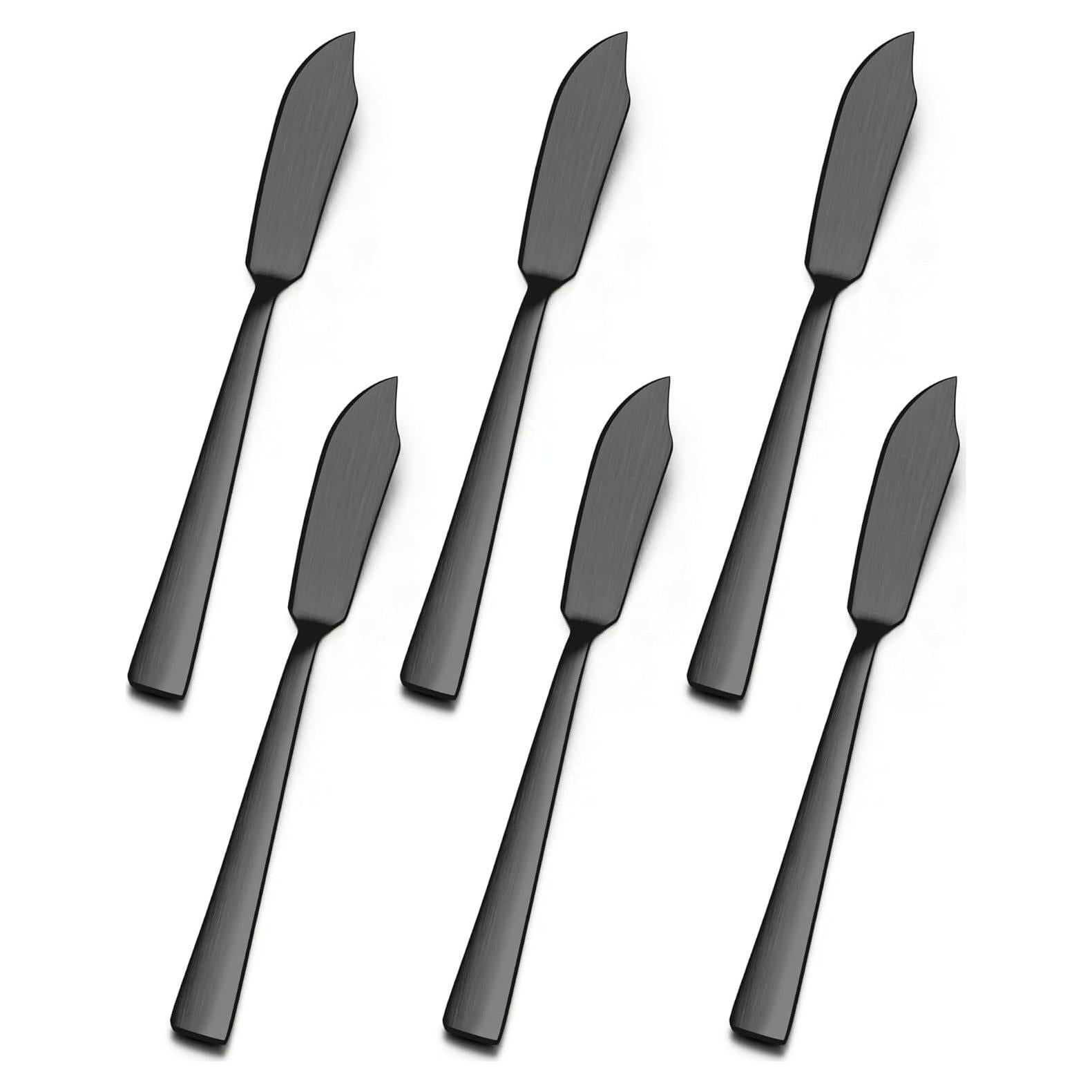 Juego de 6 cuchillos para untar mantequilla E-far 18/0 17.78 cm