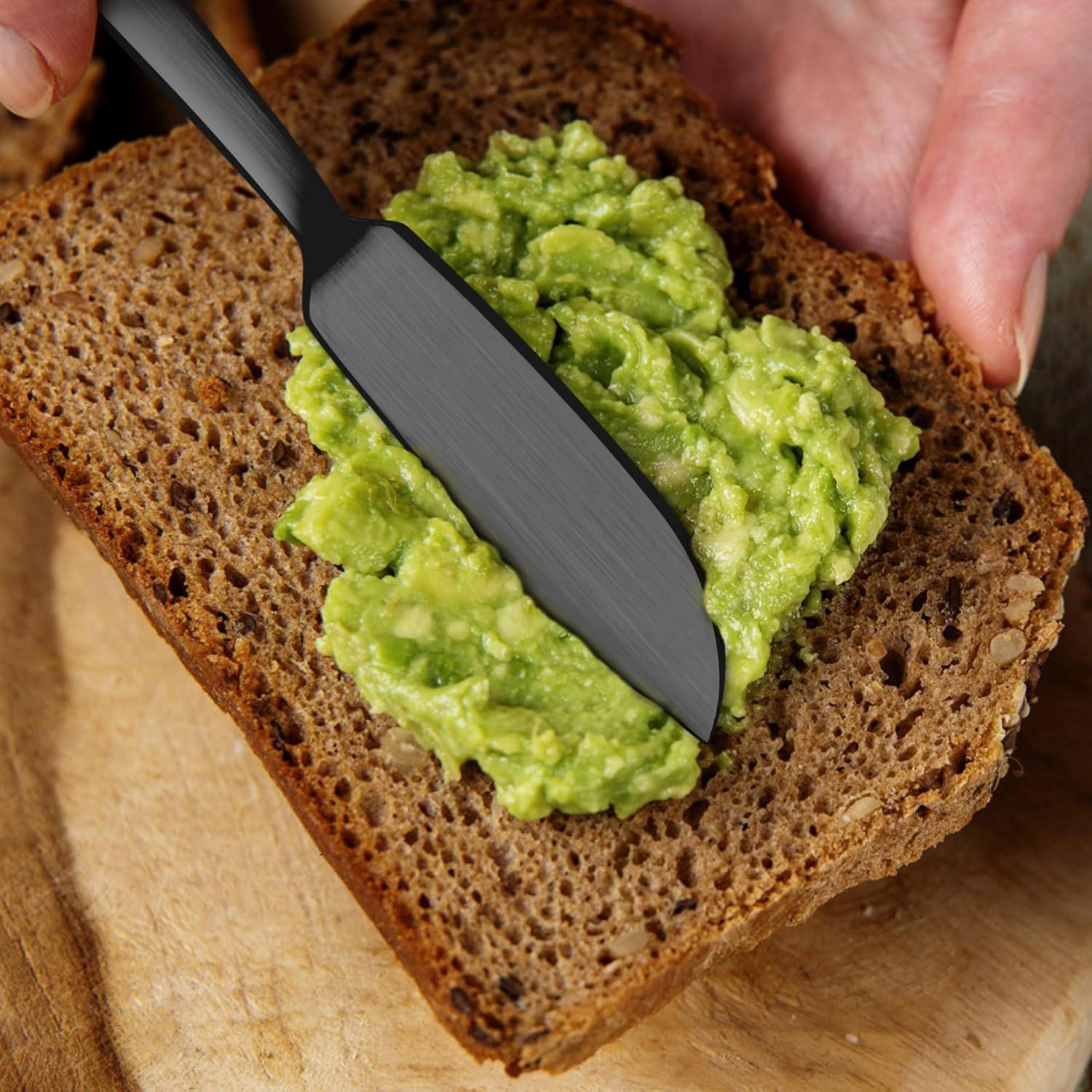 Juego de 6 cuchillos para untar mantequilla E-far 18/0 17.78 cm