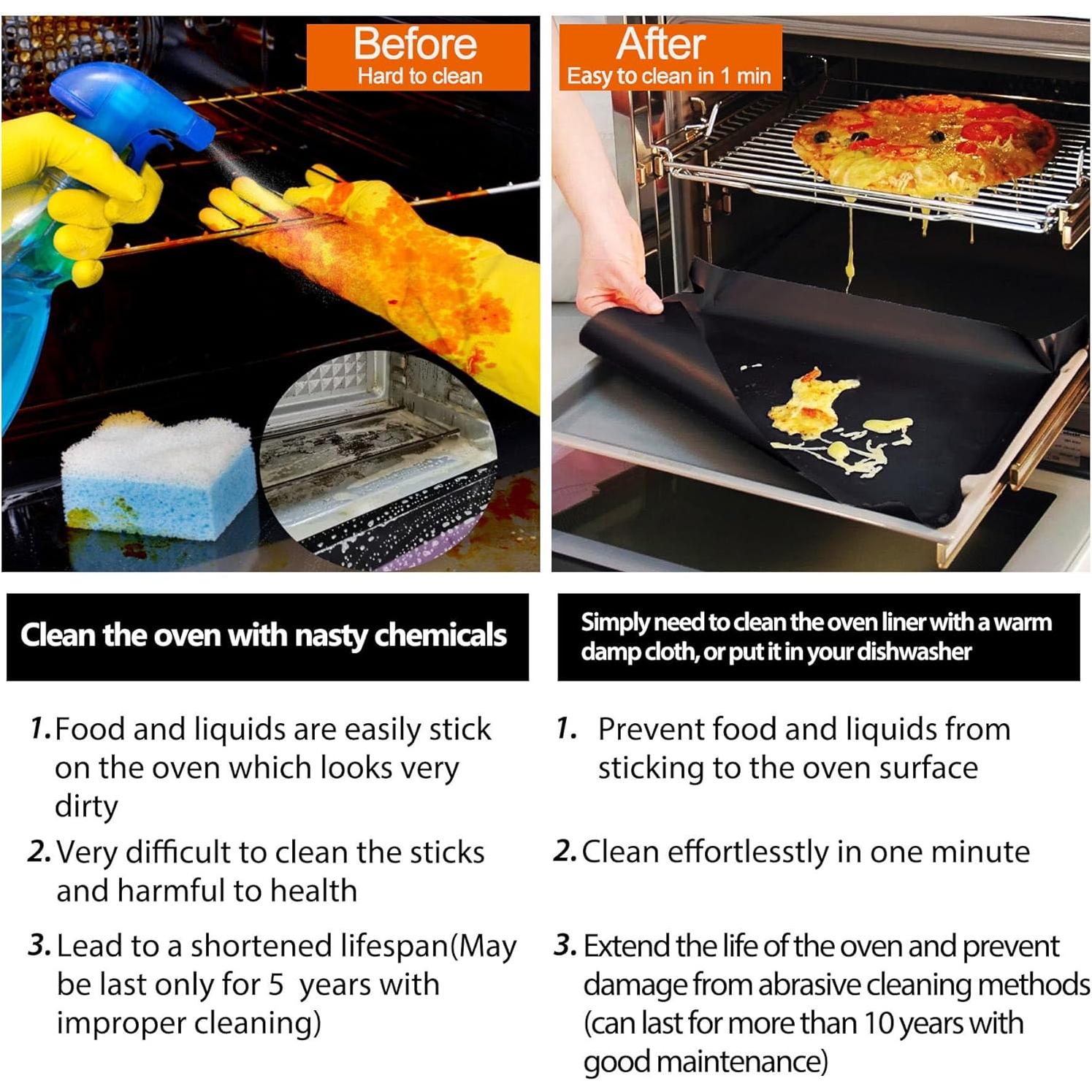 Protectores de Horno Antiadherentes Demiwise 40.6x61 cm - Paquete de 2