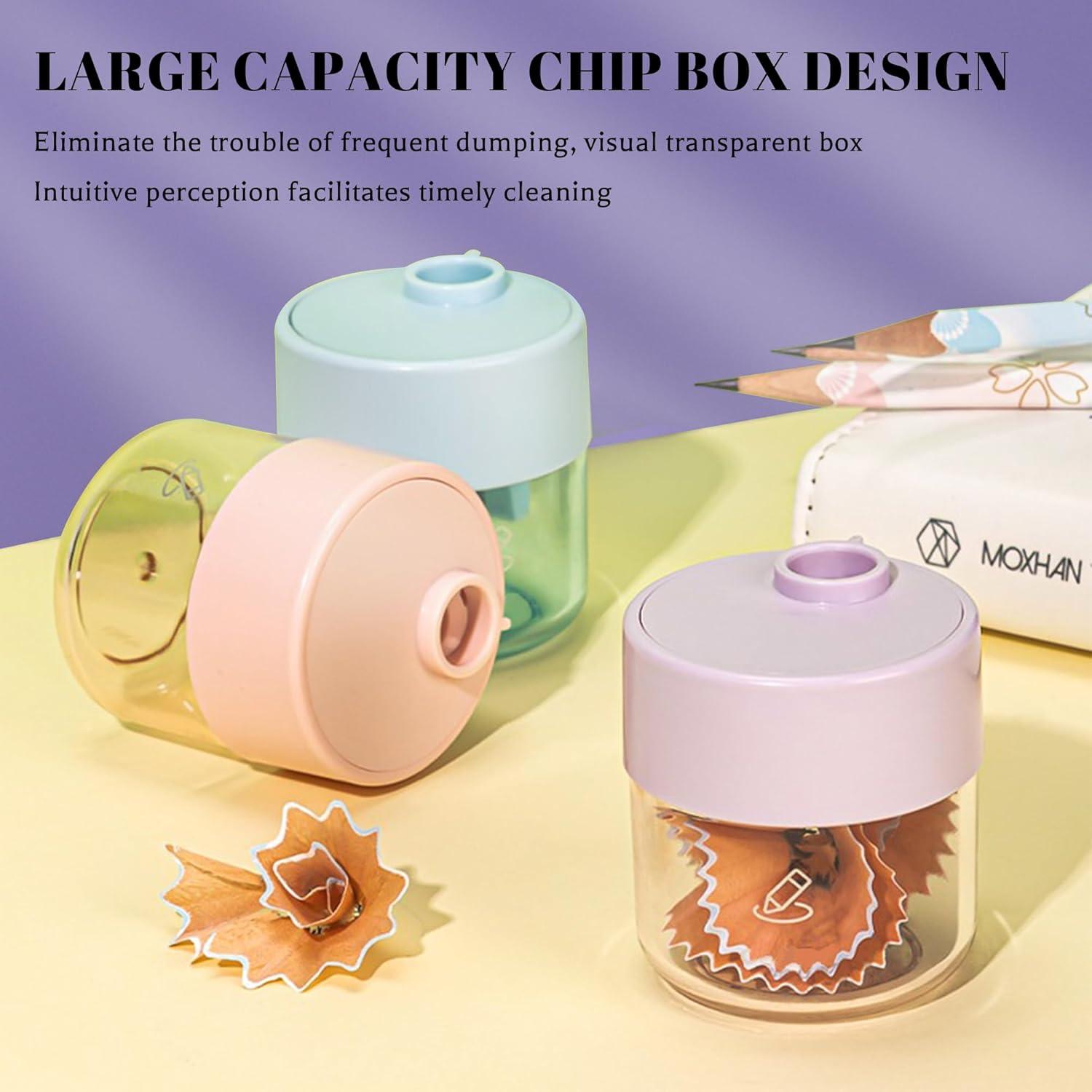 Paquete de 3 Sacapuntas Manuales Aitxpaotn Doble Agujero