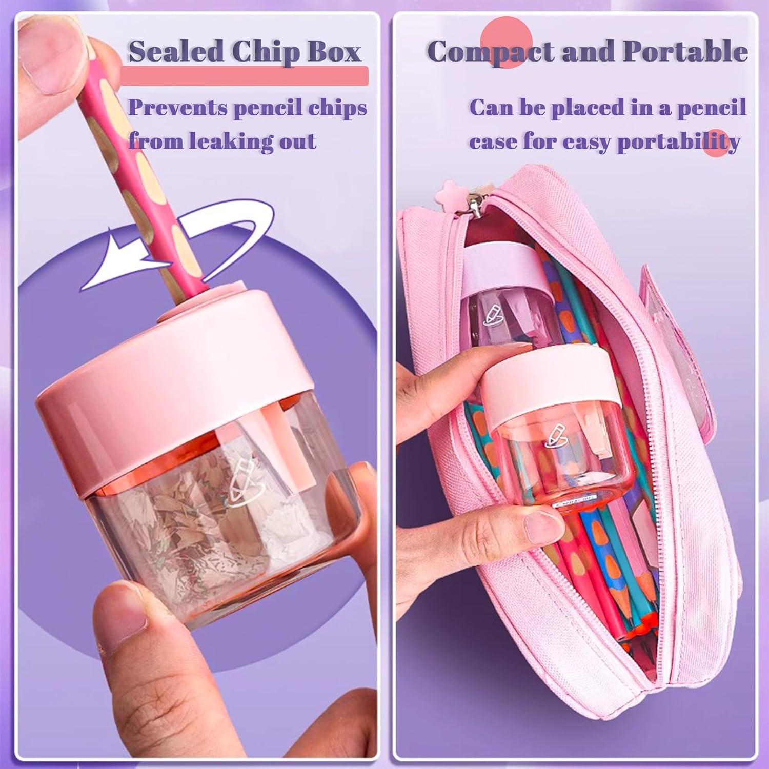 Paquete de 3 Sacapuntas Manuales Aitxpaotn Doble Agujero