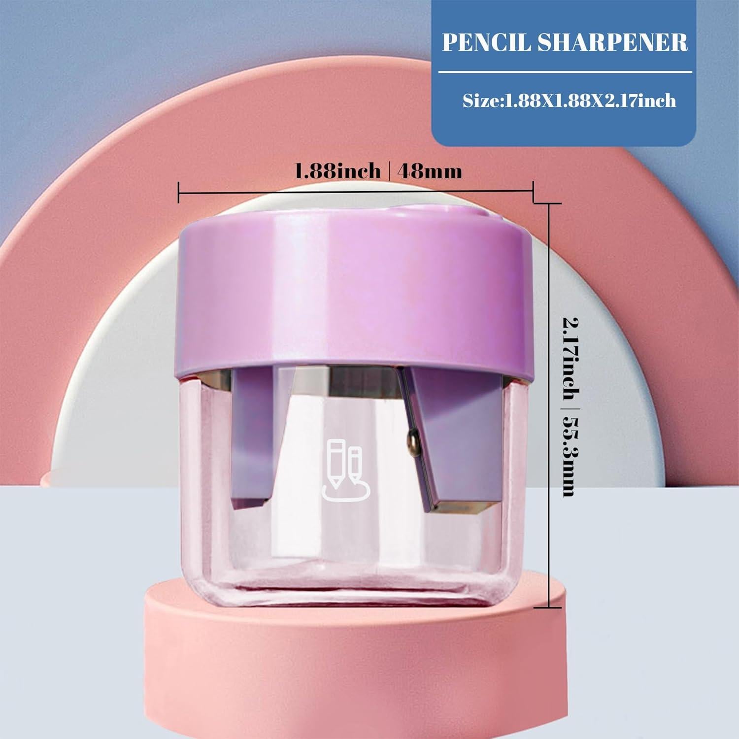 Paquete de 3 Sacapuntas Manuales Aitxpaotn Doble Agujero