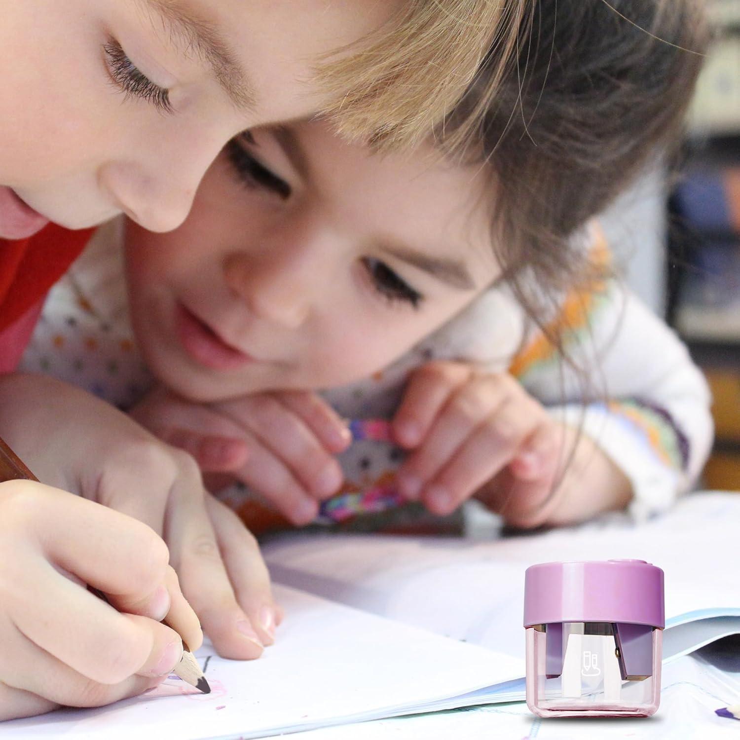 Paquete de 3 Sacapuntas Manuales Aitxpaotn Doble Agujero